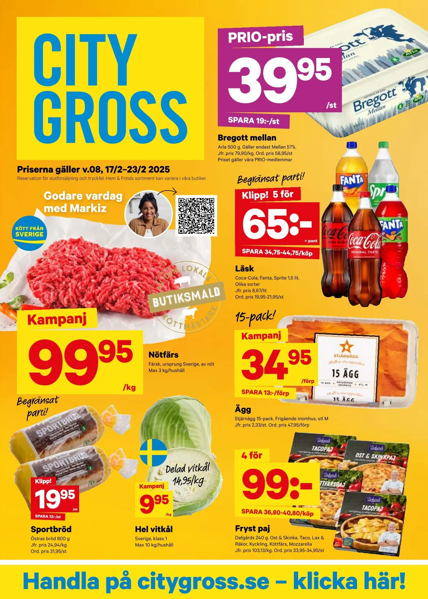 City Gross Alerbjudanden från 17 februari till 23 februari 2025 - Reklamblad sidor 