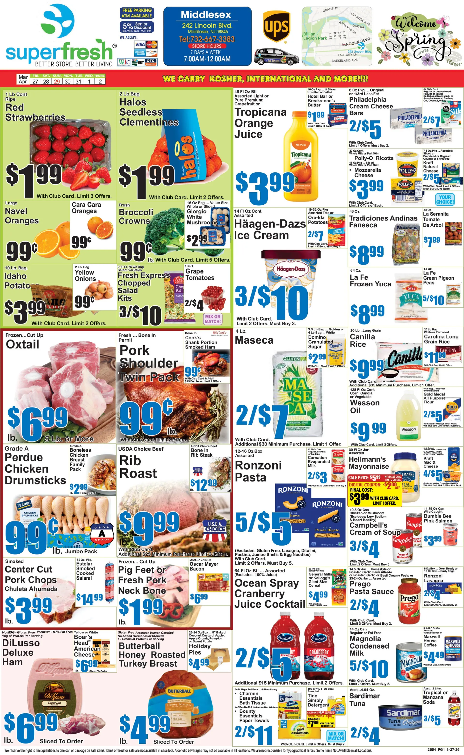 Weekly ad SuperFresh Sales from March 27 to April 2 2026 - Page 1