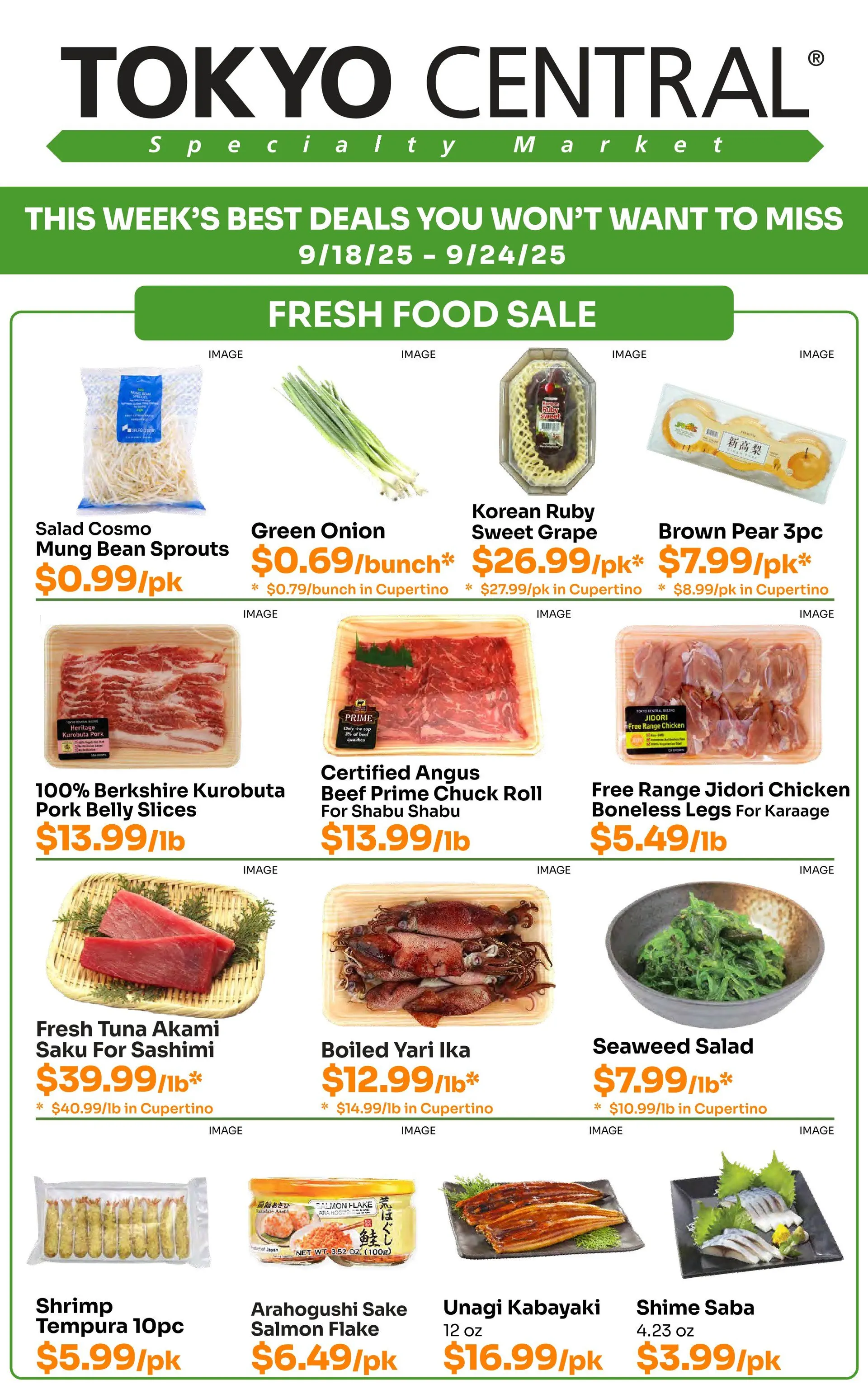 Weekly ad Tokyo Central Specialty Market Sales from September 18 to September 24 2025 - Page 