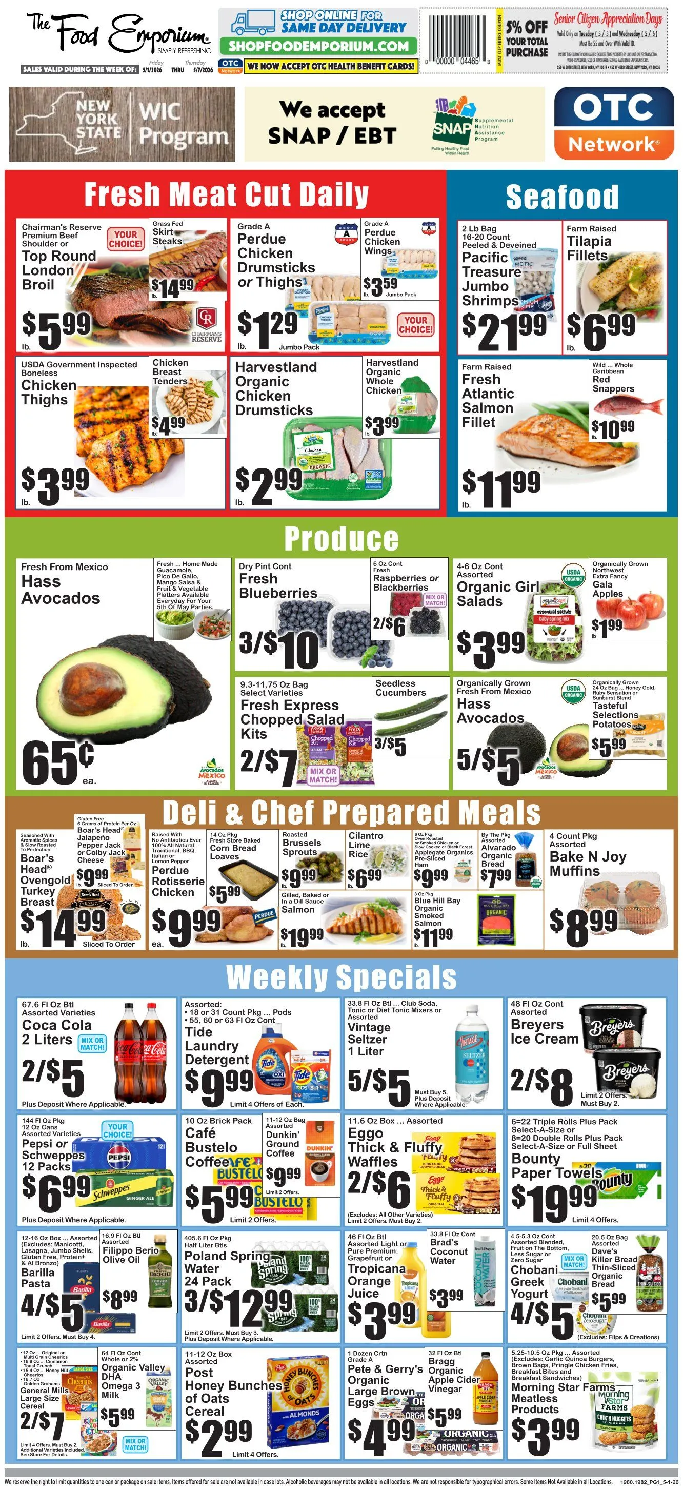 Weekly promotion The Food Emporium Sales spanning from May 1 to May 7 2026 - Page 1 for Catalogue 365