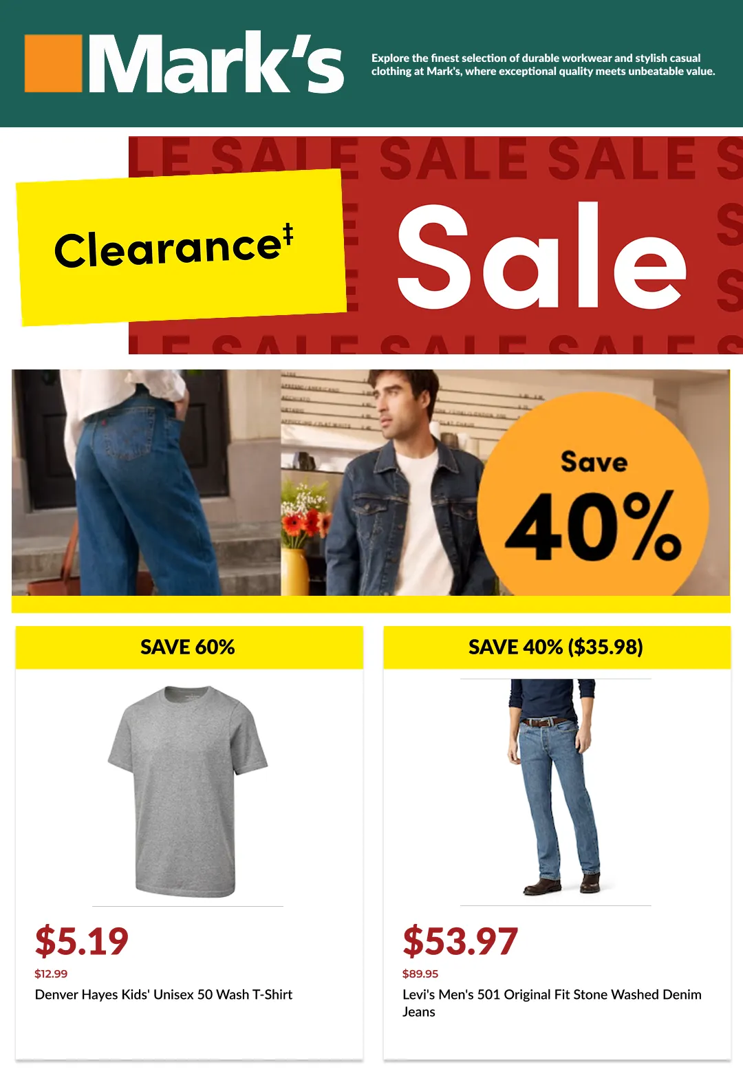 Mark's Sales from June 3 to June 17 2026 - flyer page