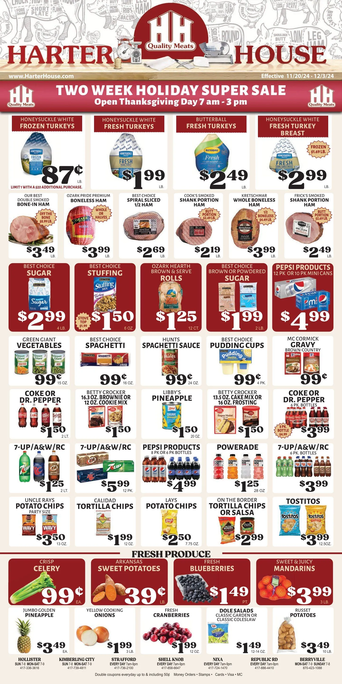 Weekly ad Harter House Weekly Ad from November 20 to December 3 2024 - Page 1