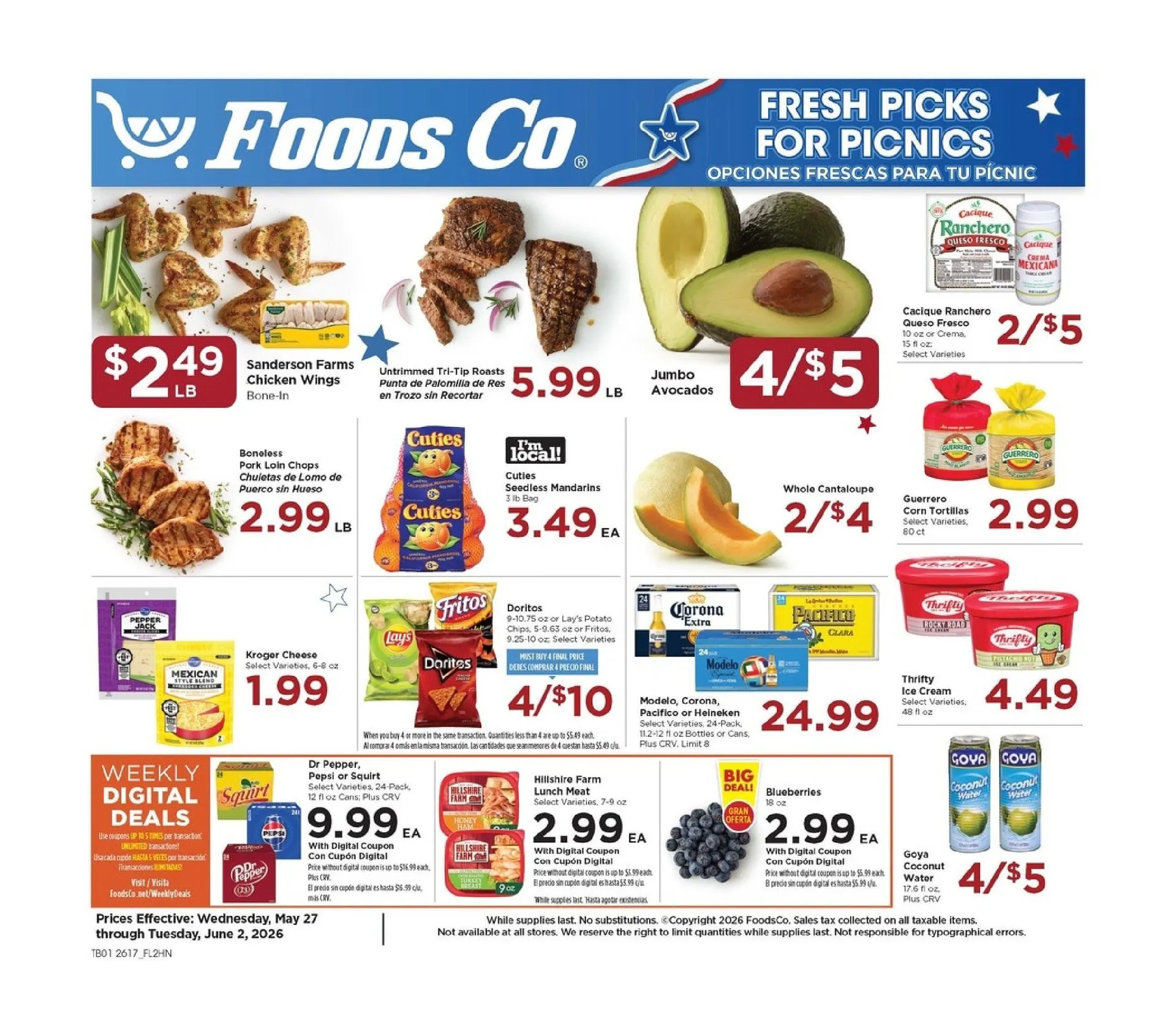 Weekly ad Foods Co. Sales from May 27 to June 2 2026 - Page 1