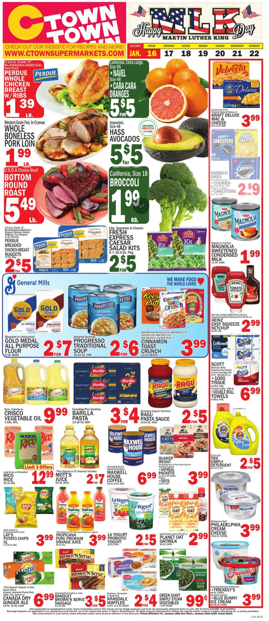 Weekly ad C-Town Sales from January 16 to January 22 2026 - Page 1