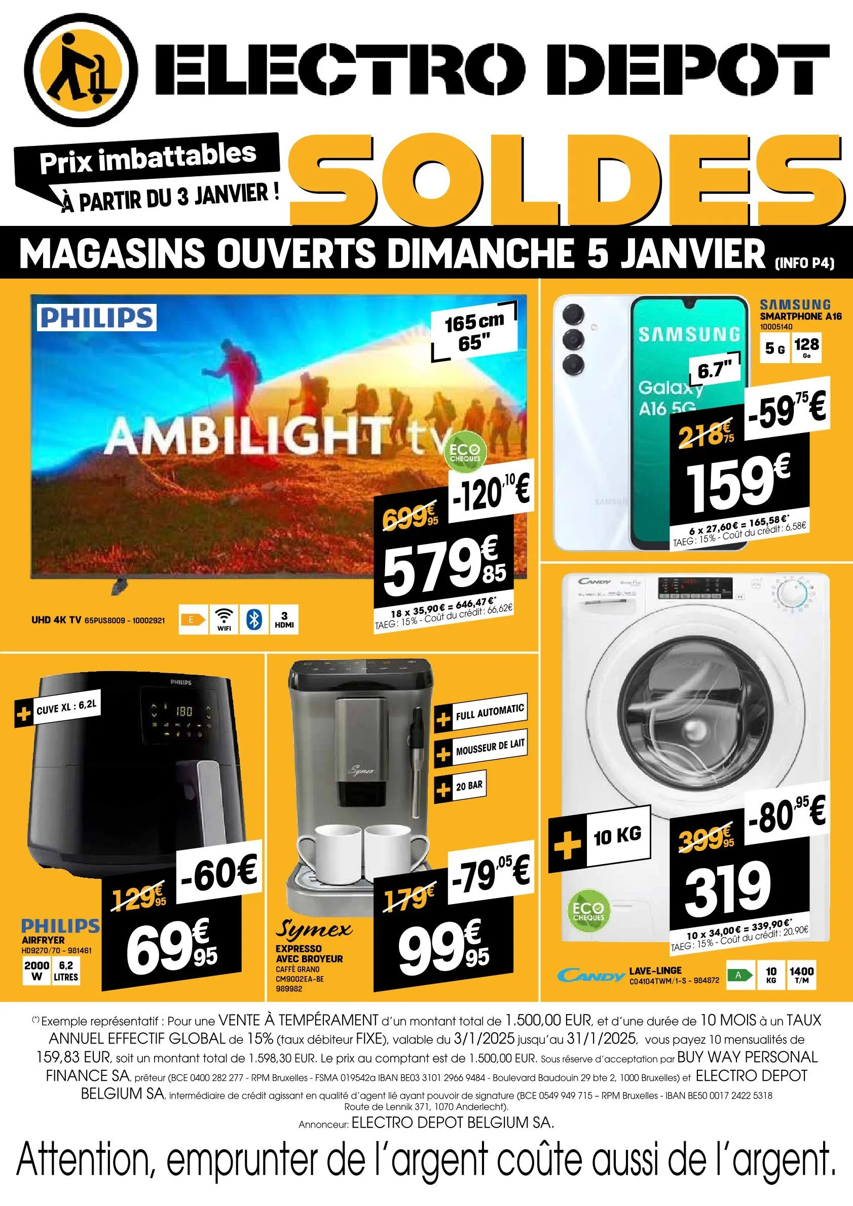 Electro Depot promoties van 3 januari tot 31 januari 2025 - folder pagina 1