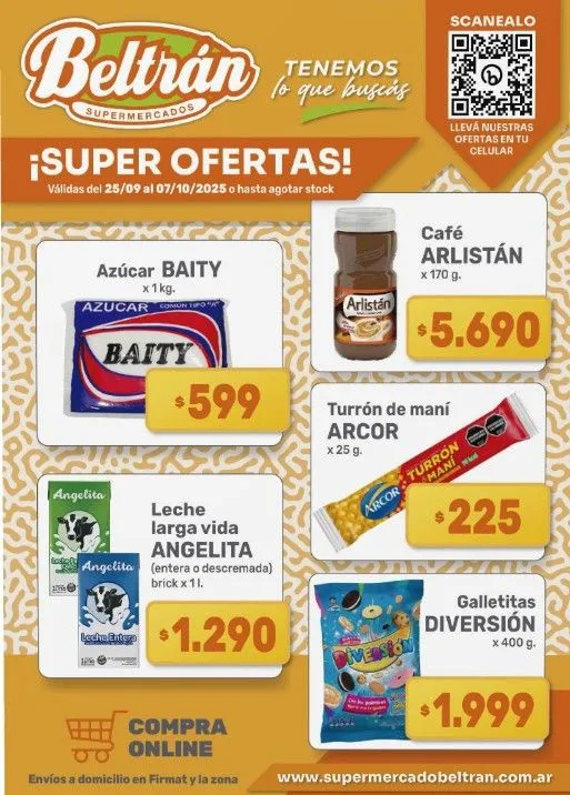 Ofertas de  Ofertas Beltrán Supermercados 25 de septiembre al 9 de octubre 2025 - Página 1 del catálogo