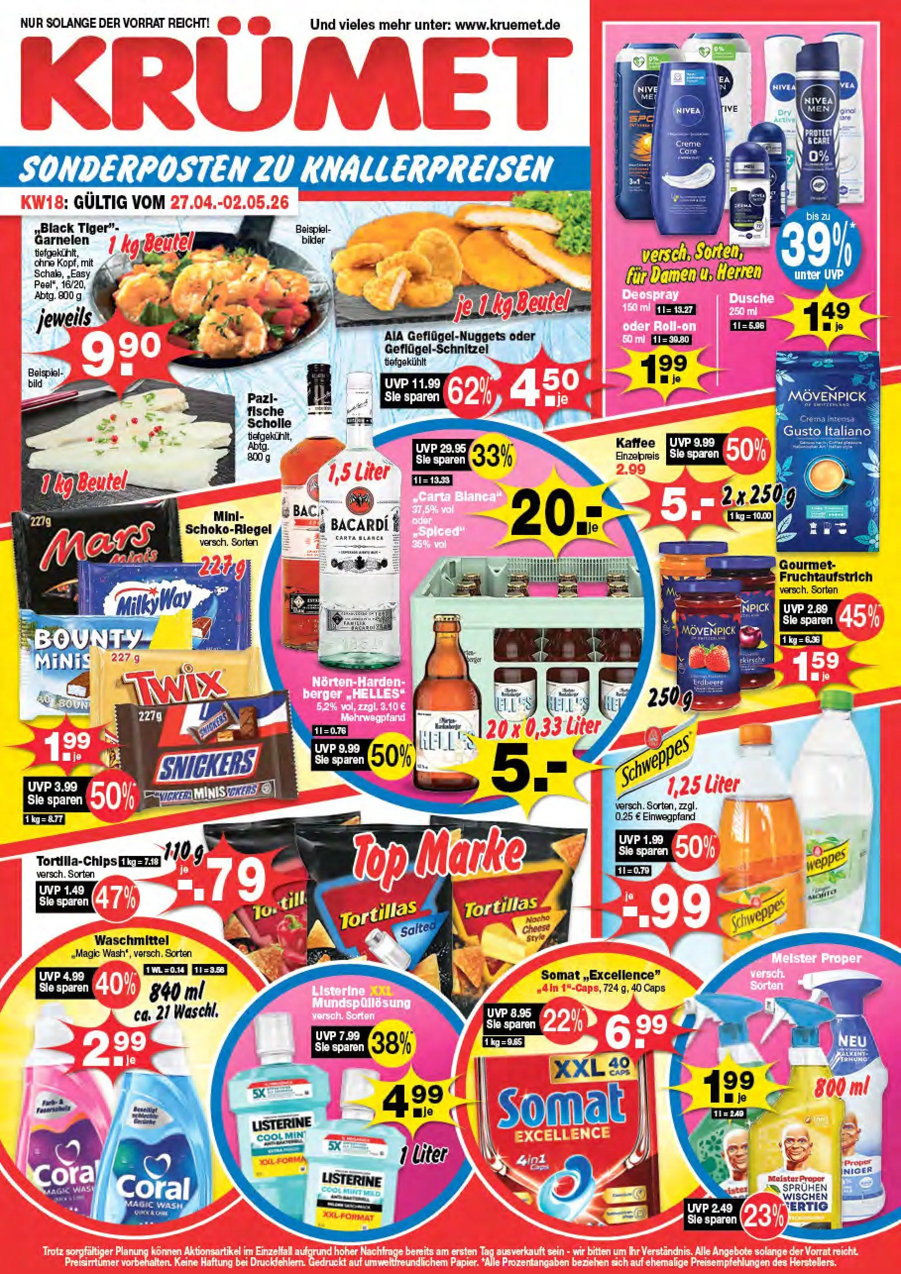  Krümet Sonderposten Prospekte von 27. April bis 2. Mai 2026 - Prospekt seite 1
