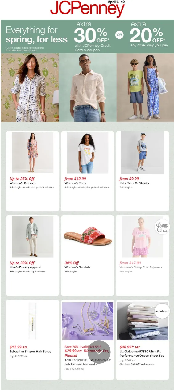 Weekly ad JCPenney Sales from April 6 to April 12 2026 - Page 1