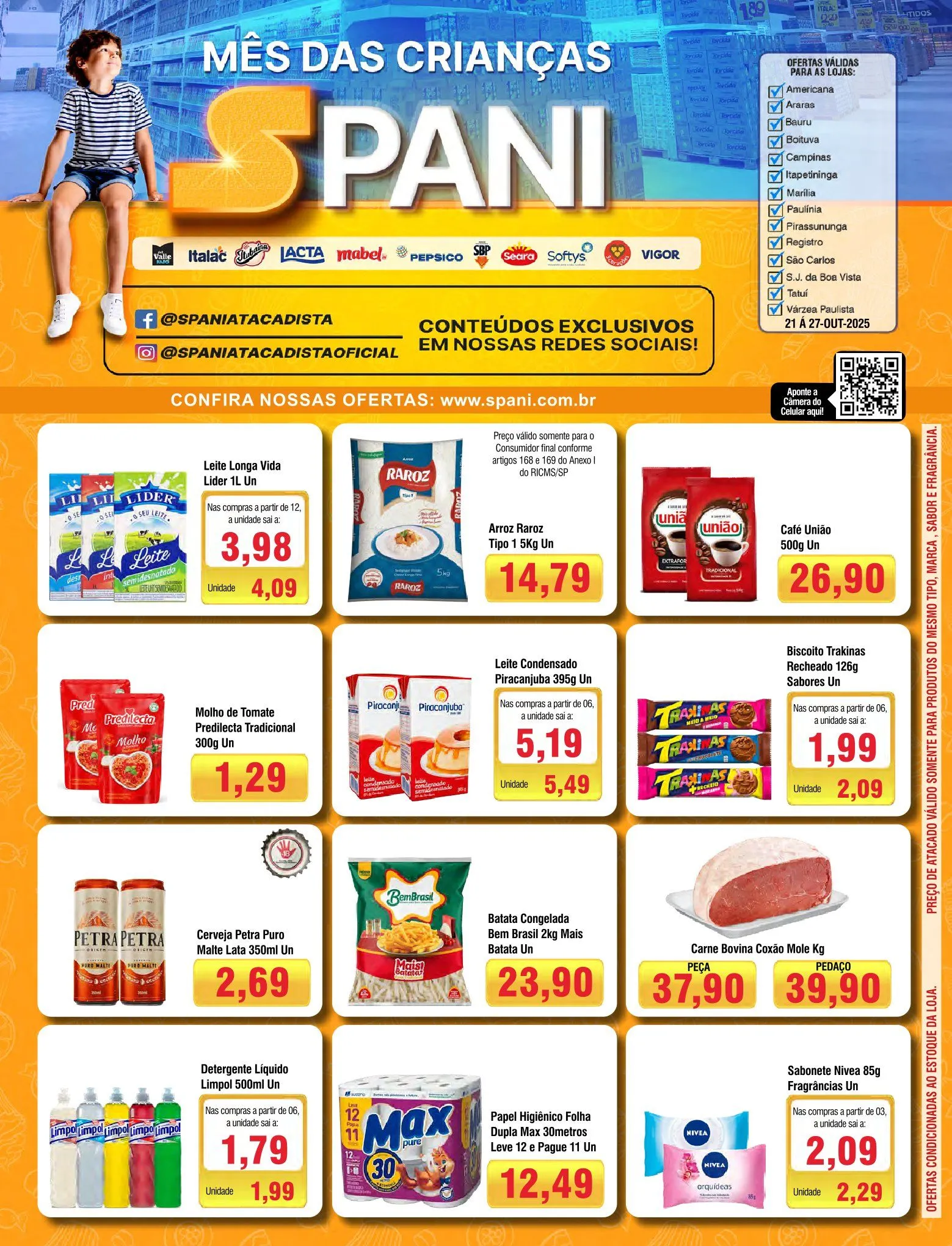Encarte de Folhetos Spani Atacadista 21 de outubro até 28 de outubro 2025 - Pagina
