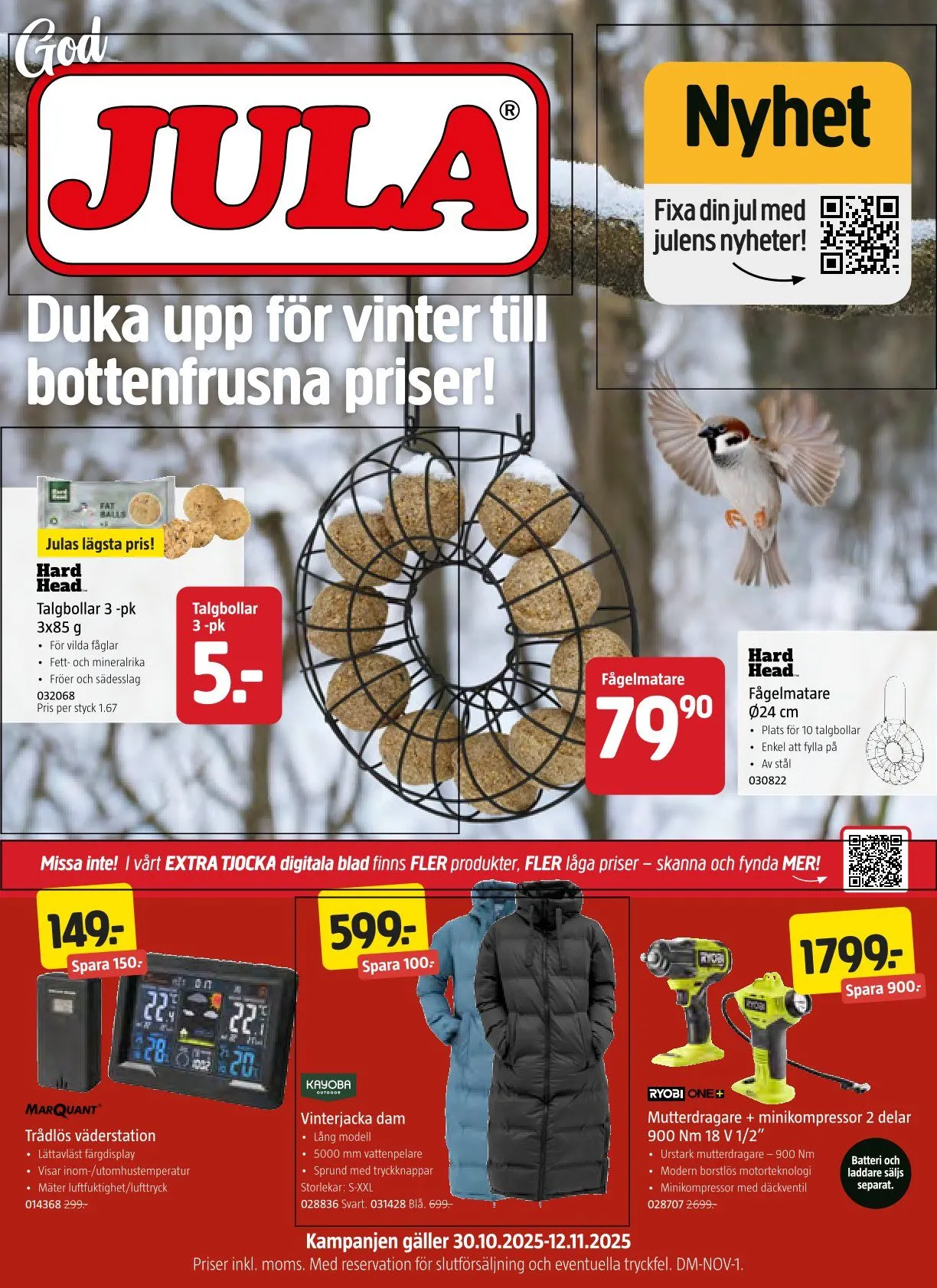 Jula Erbjudanden från 30 oktober till 12 november 2025 - Reklamblad sidor 