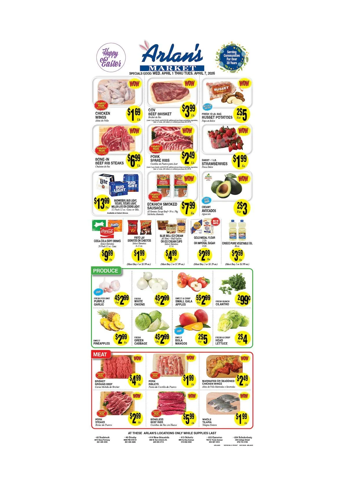Weekly ad Arlan's Market weekly ads from April 1 to April 7 2026 - Page 1