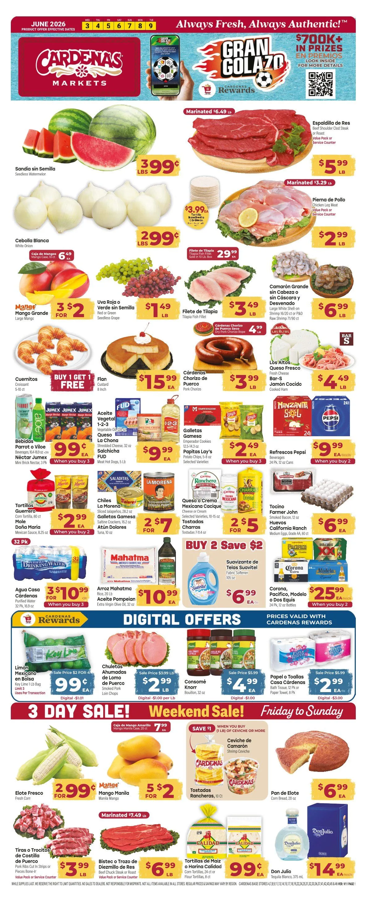 Weekly ad  Cardenas Sales from June 3 to June 9 2026 - Page 1