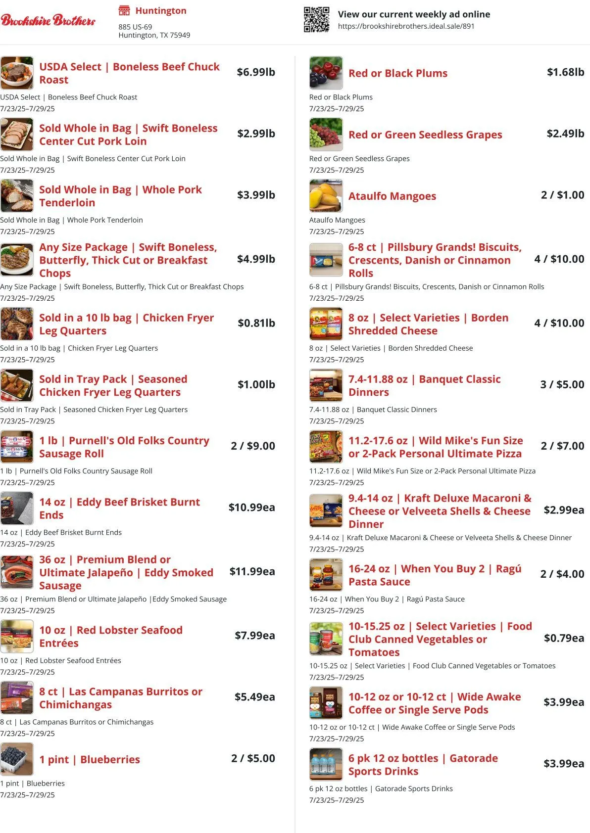 Weekly ad Brookshire Brothers weekly from July 24 to July 30 2025 - Page 