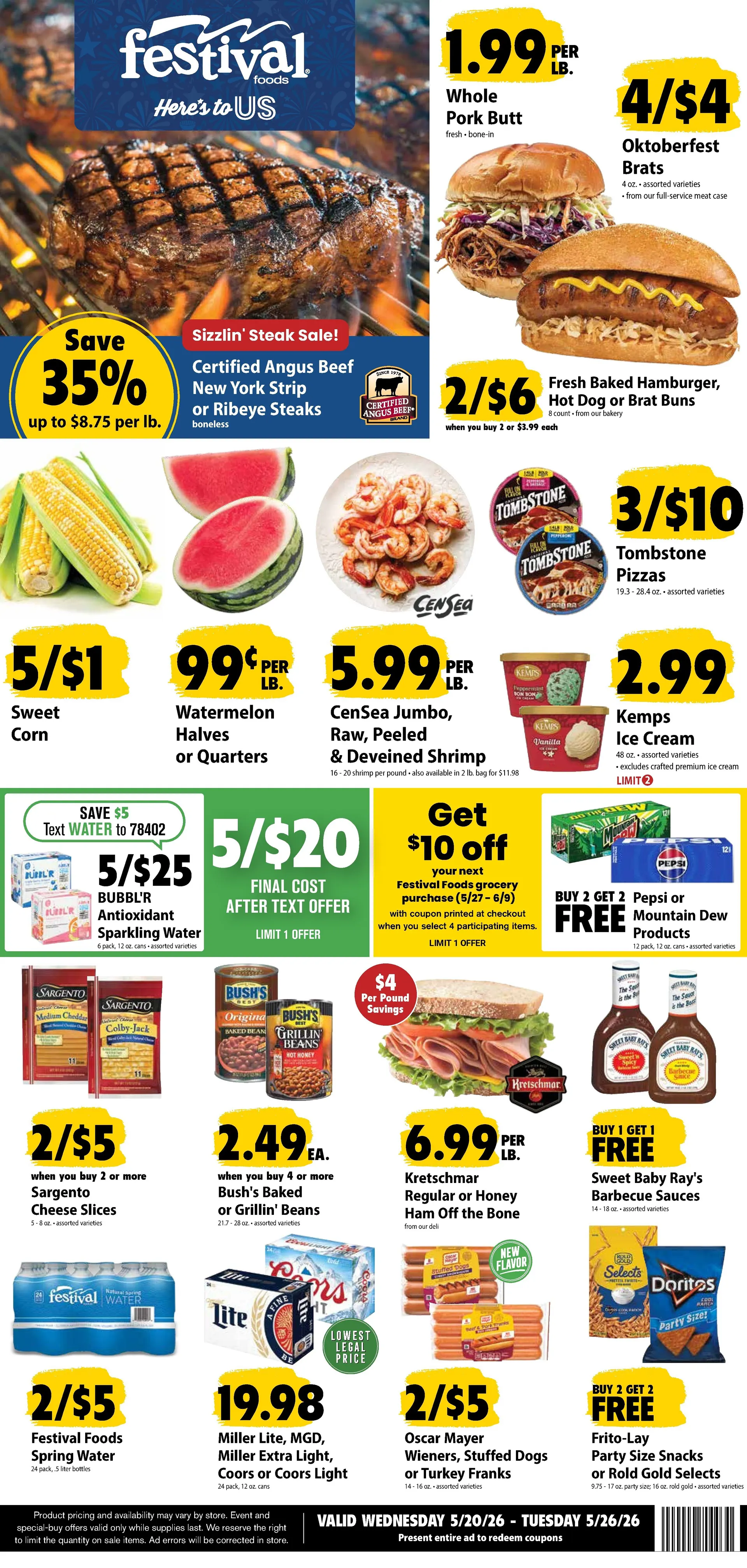 Weekly ad Festival Foods Sales from May 20 to May 26 2026 - Page 1