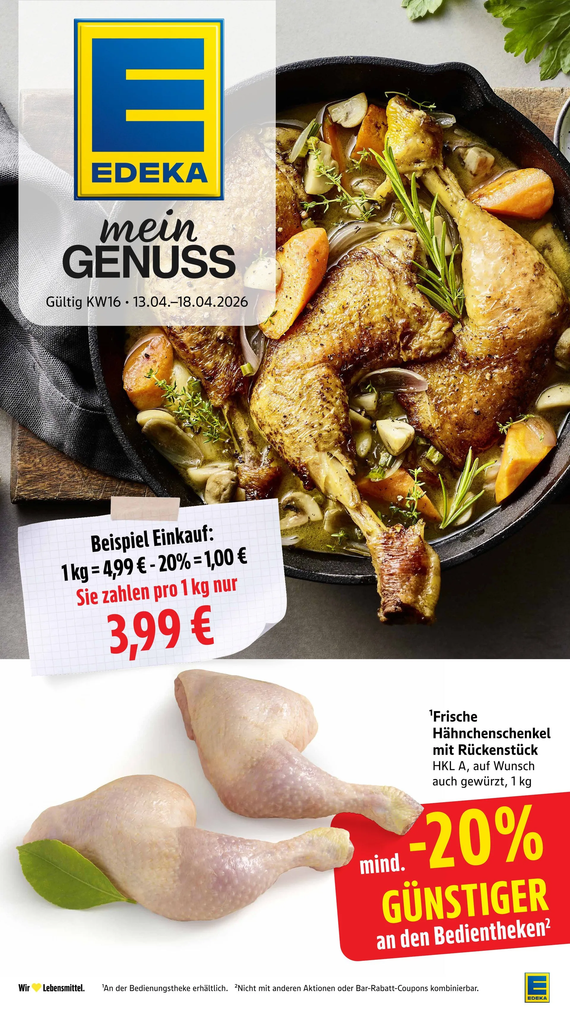 Edeka Angebote von 13. April bis 19. April 2026 - Prospekt seite 1