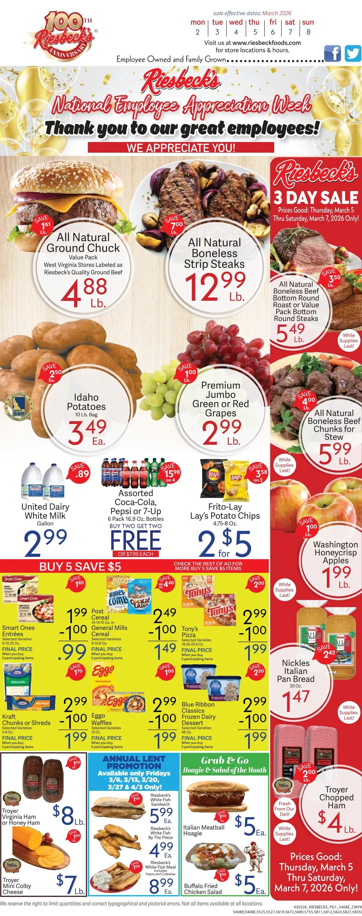 Weekly ad Riesbeck Sales from March 2 to March 8 2026 - Page 1