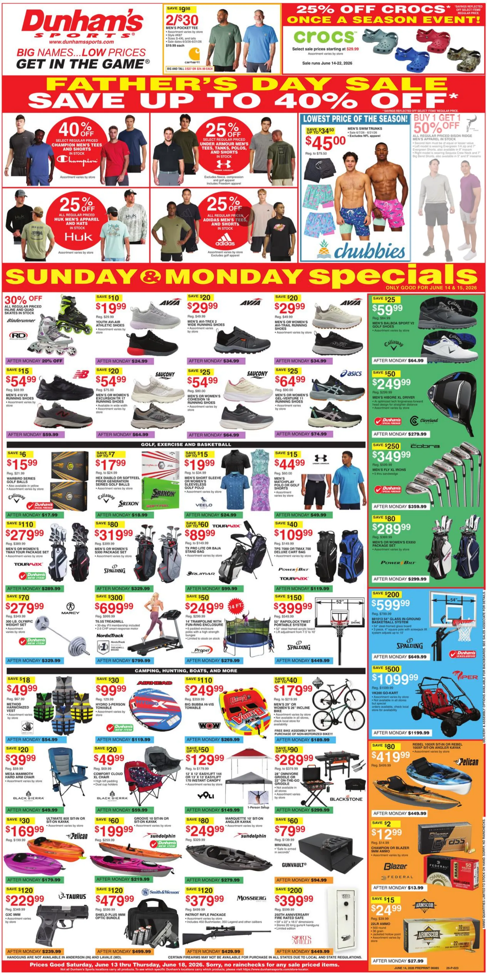 Weekly ad  Dunham's Sports Sales from June 13 to June 18 2026 - Page 