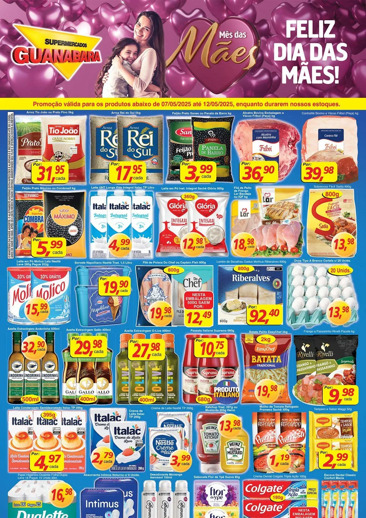 Encarte de Catálogo Supermercados Guanabara 7 de maio até 12 de maio 2025 - Pagina 1