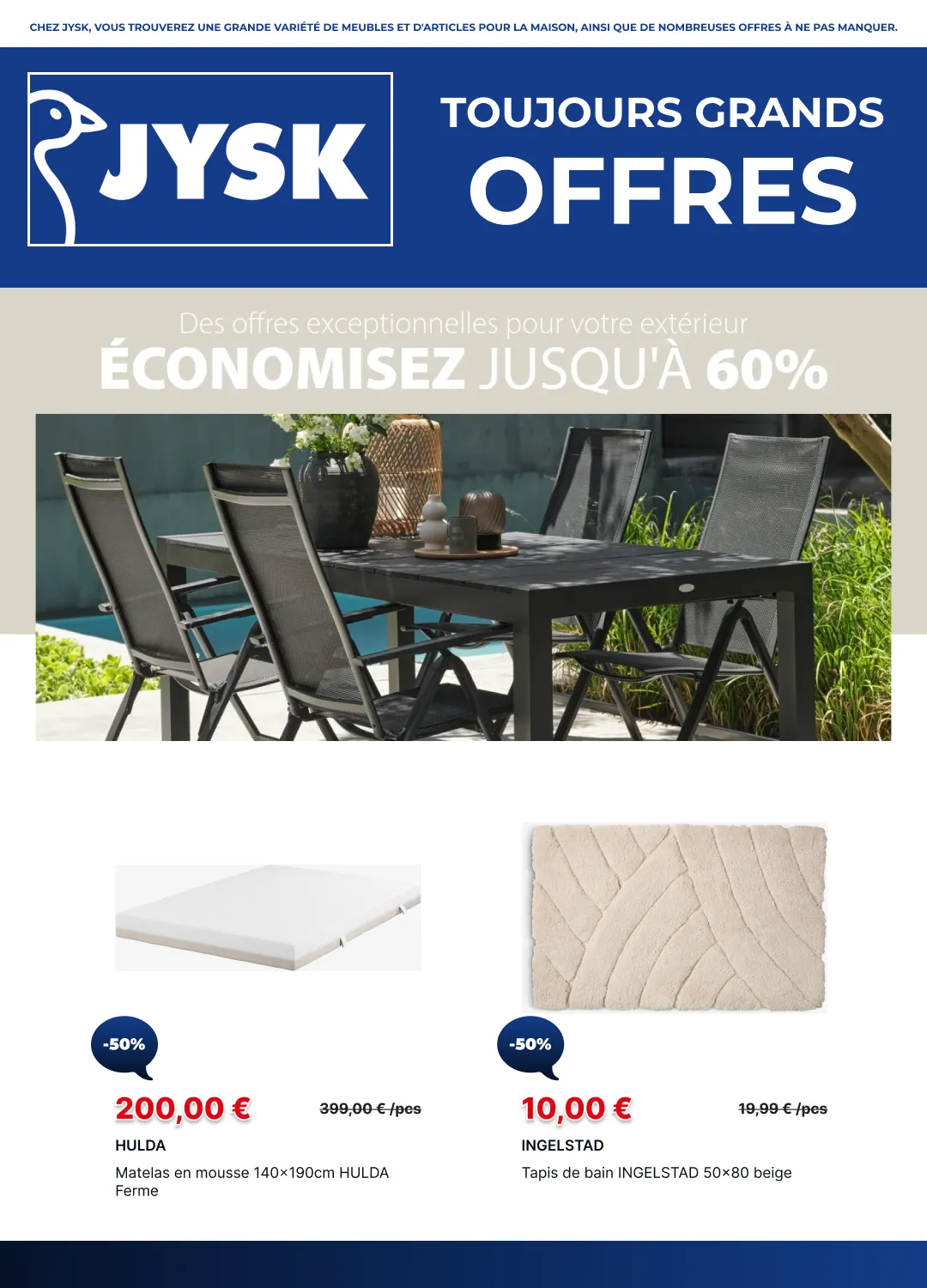 Jysk Catalogue du 22 juin au 6 juillet 2026 - Catalogue page 1