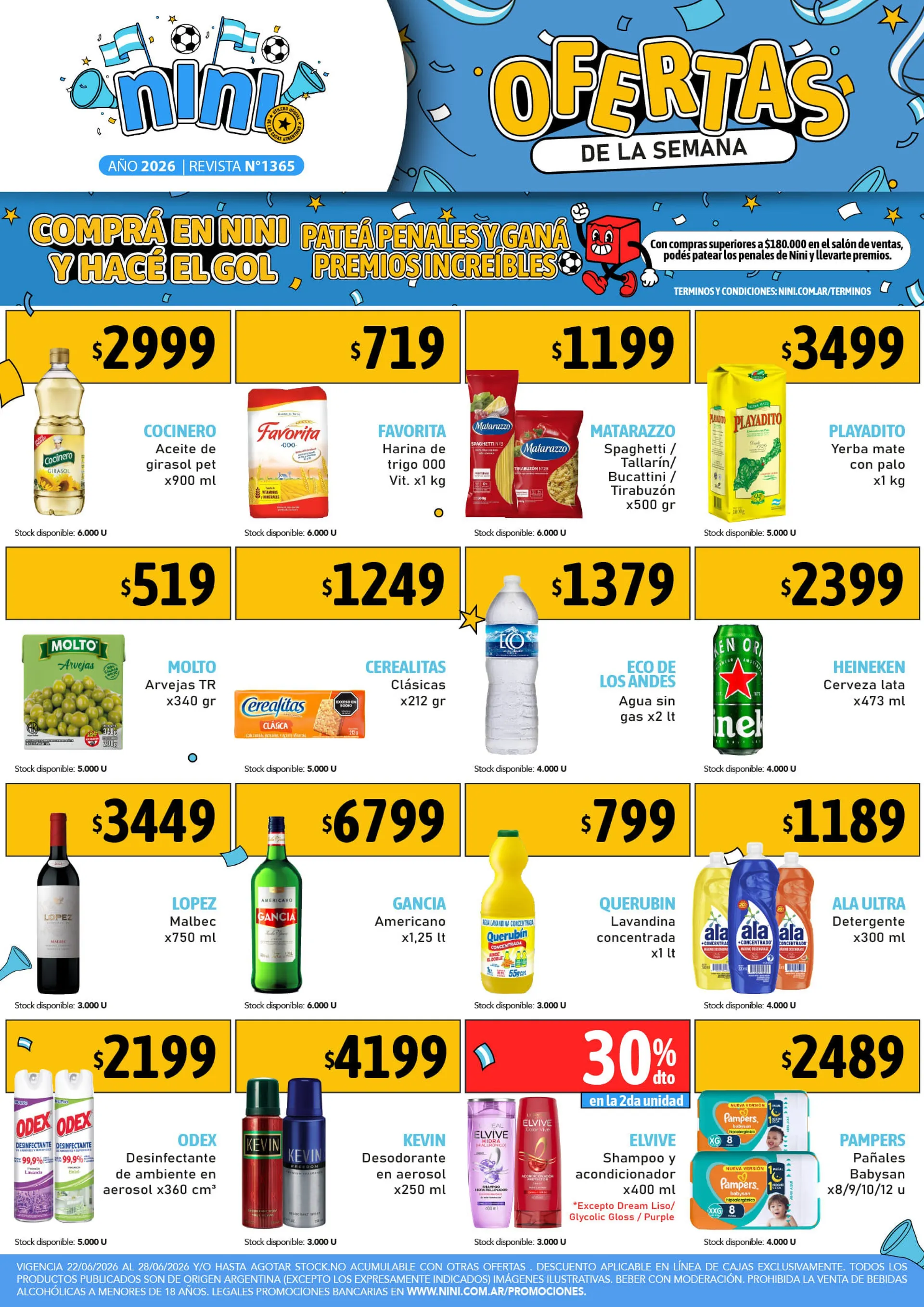 Ofertas de Nini Mayorista Ofertas 22 de junio al 28 de junio 2026 - Página 1 del catálogo
