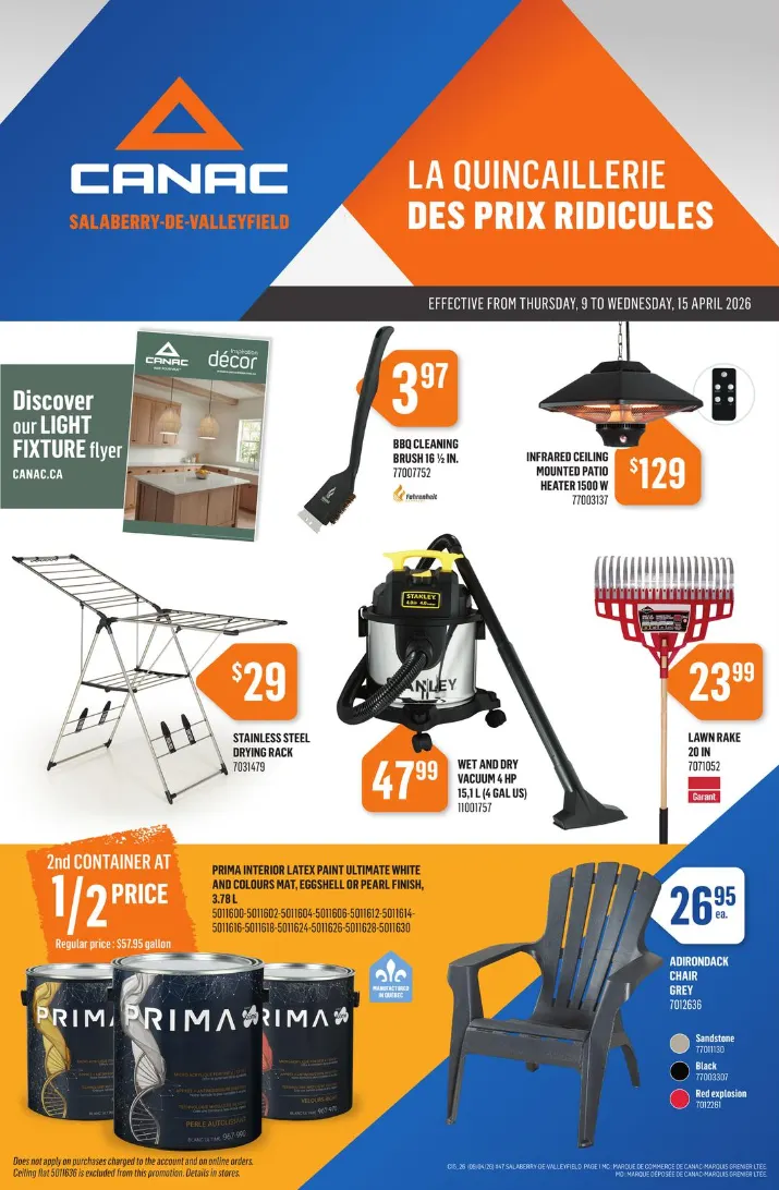 Canac Sales from April 9 to April 15 2026 - flyer page 1