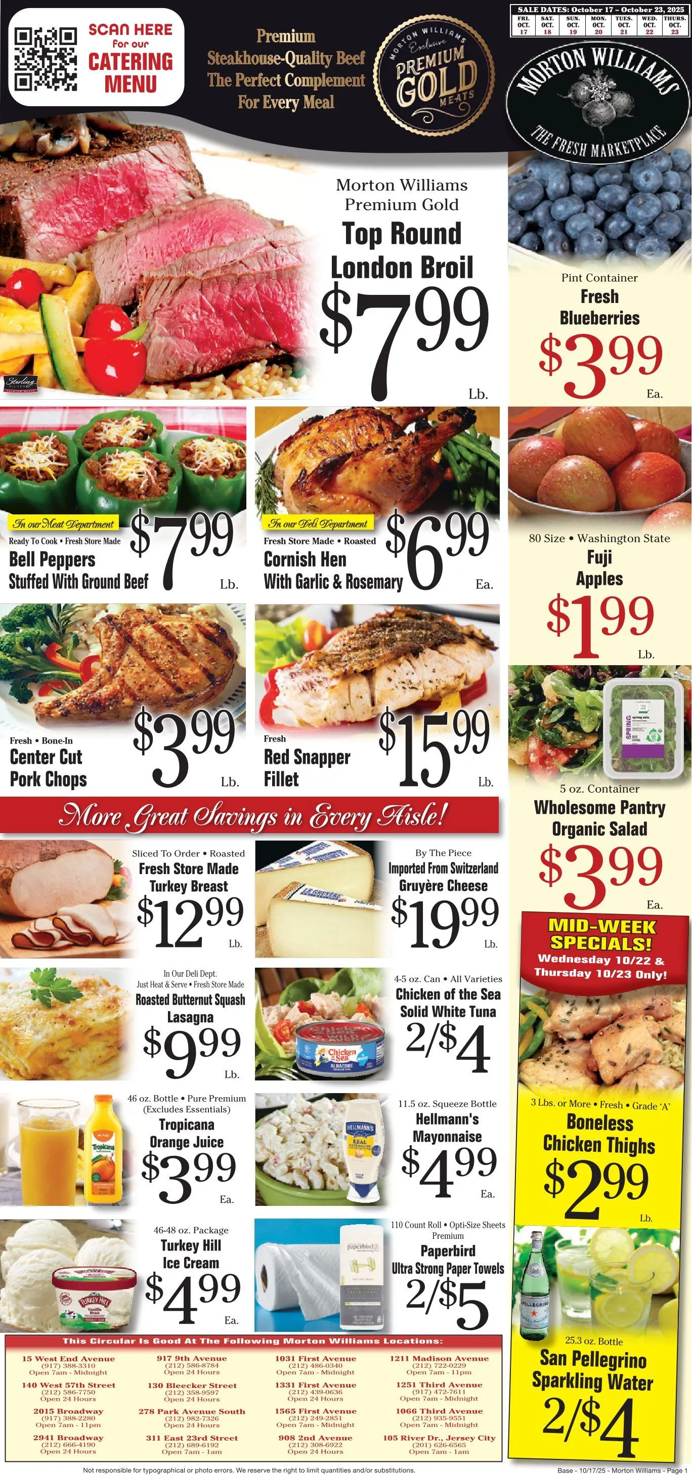 Weekly ad  Morton Williams Sales from October 17 to October 23 2025 - Page 