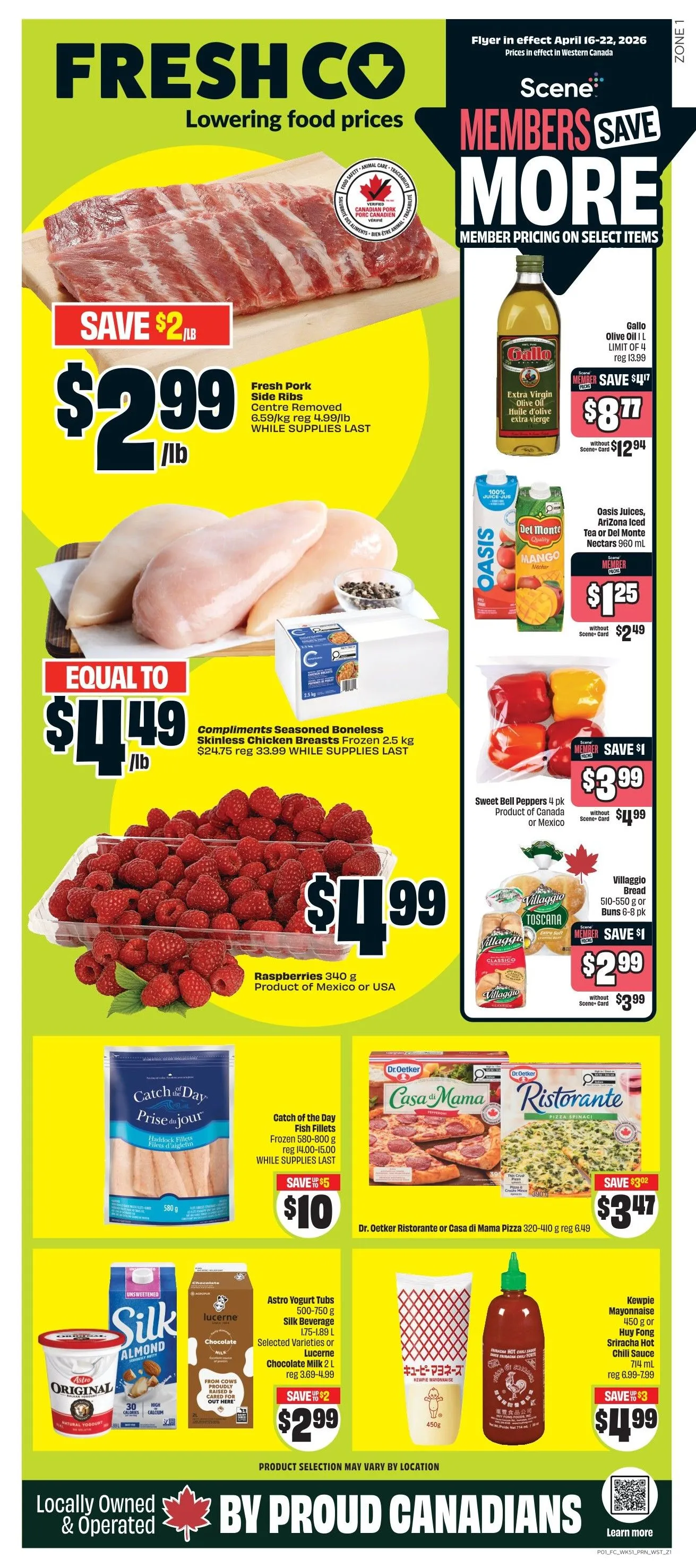 FreshCo. Sales from April 16 to April 22 2026 - flyer page 1