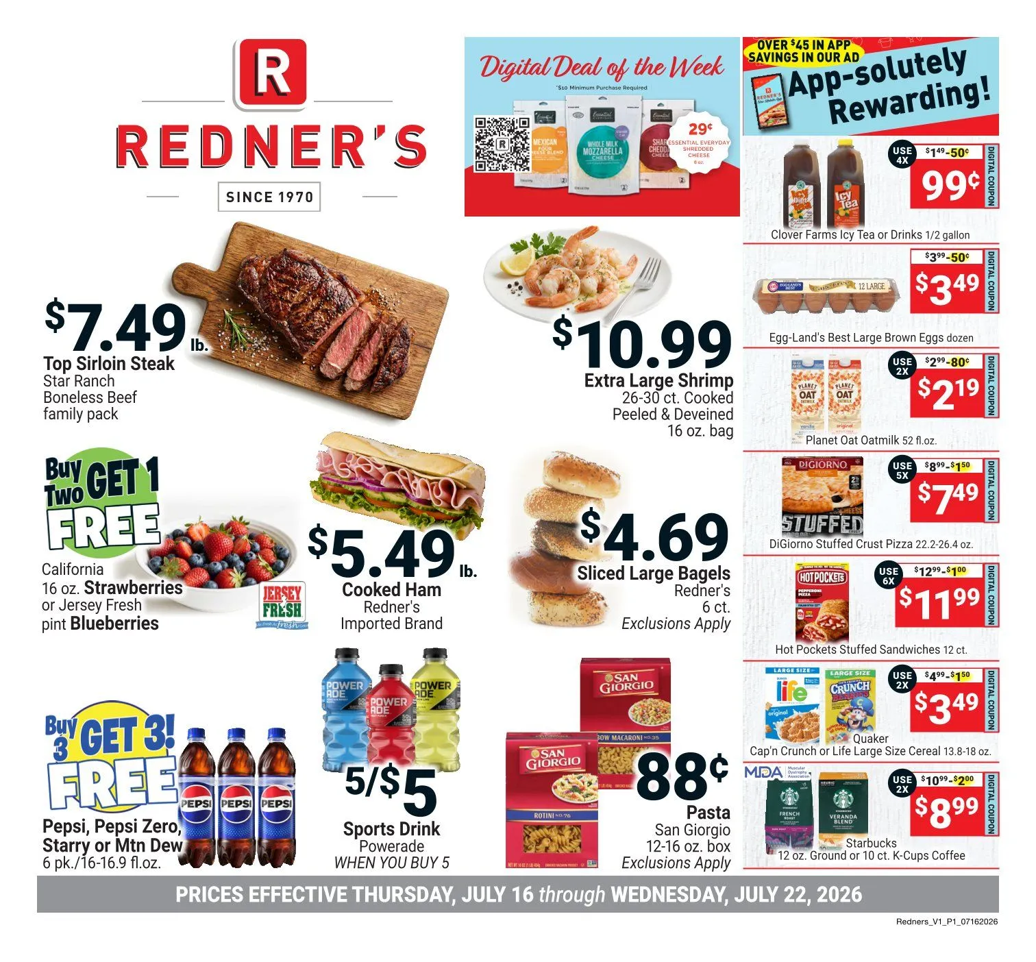 Weekly ad Redner's Market Sales from July 16 to July 22 2026 - Page