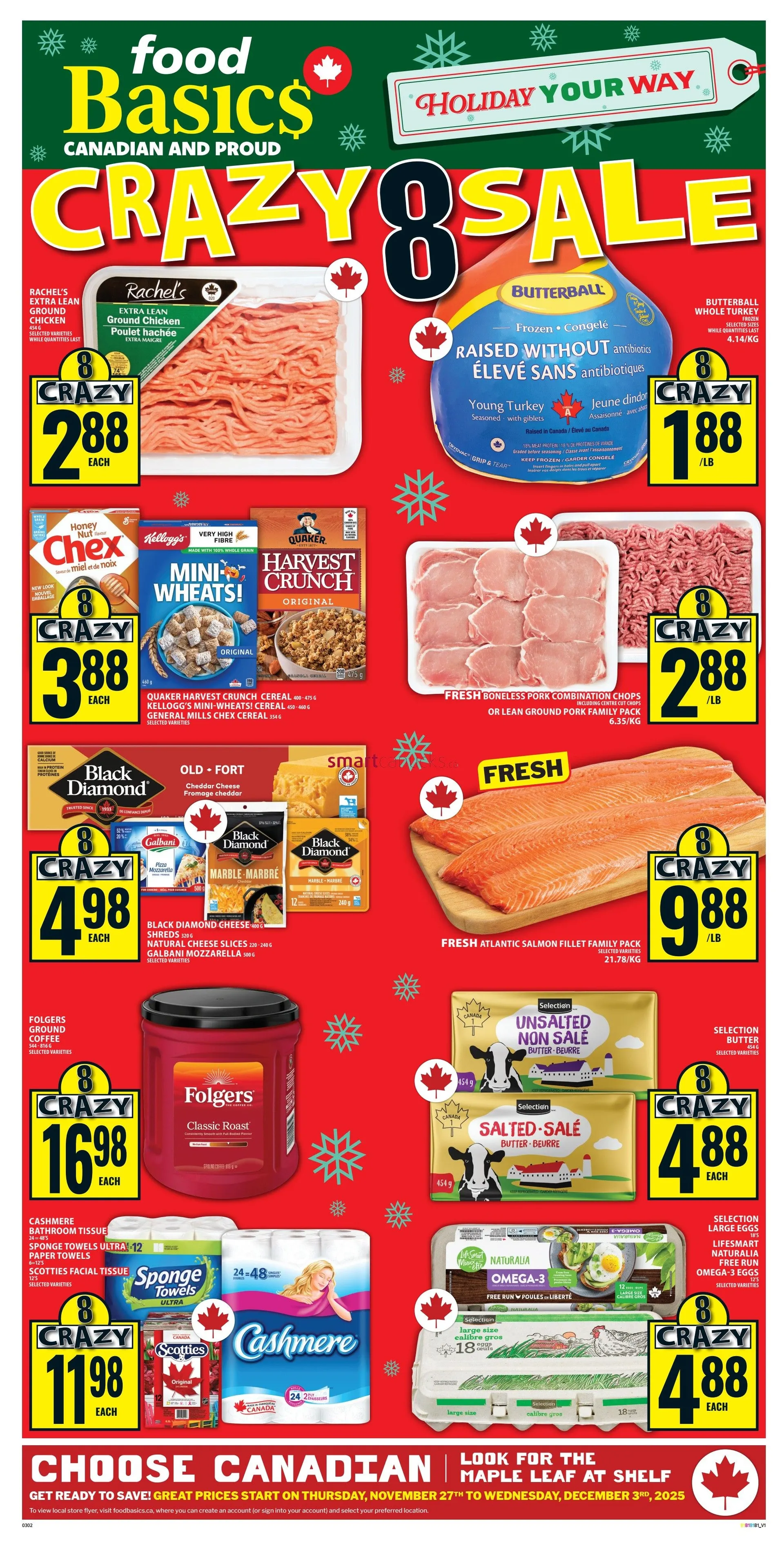 Food Basics Sales from November 27 to December 3 2025 - flyer page 1