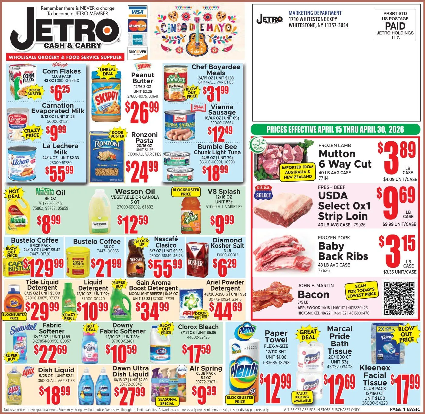 Weekly ad Jetro Sales from April 15 to April 30 2026 - Page 1
