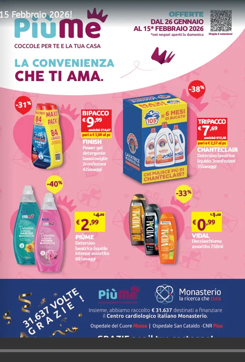 Volantini Più Me - 26 gennaio 15 febbraio 2026