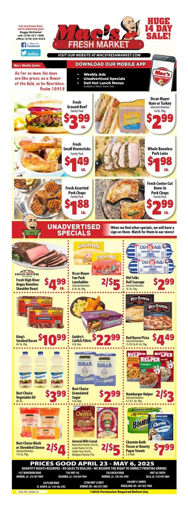 Weekly ad Mac's Freshmarket Sales from April 23 to May 6 2025 - Page 