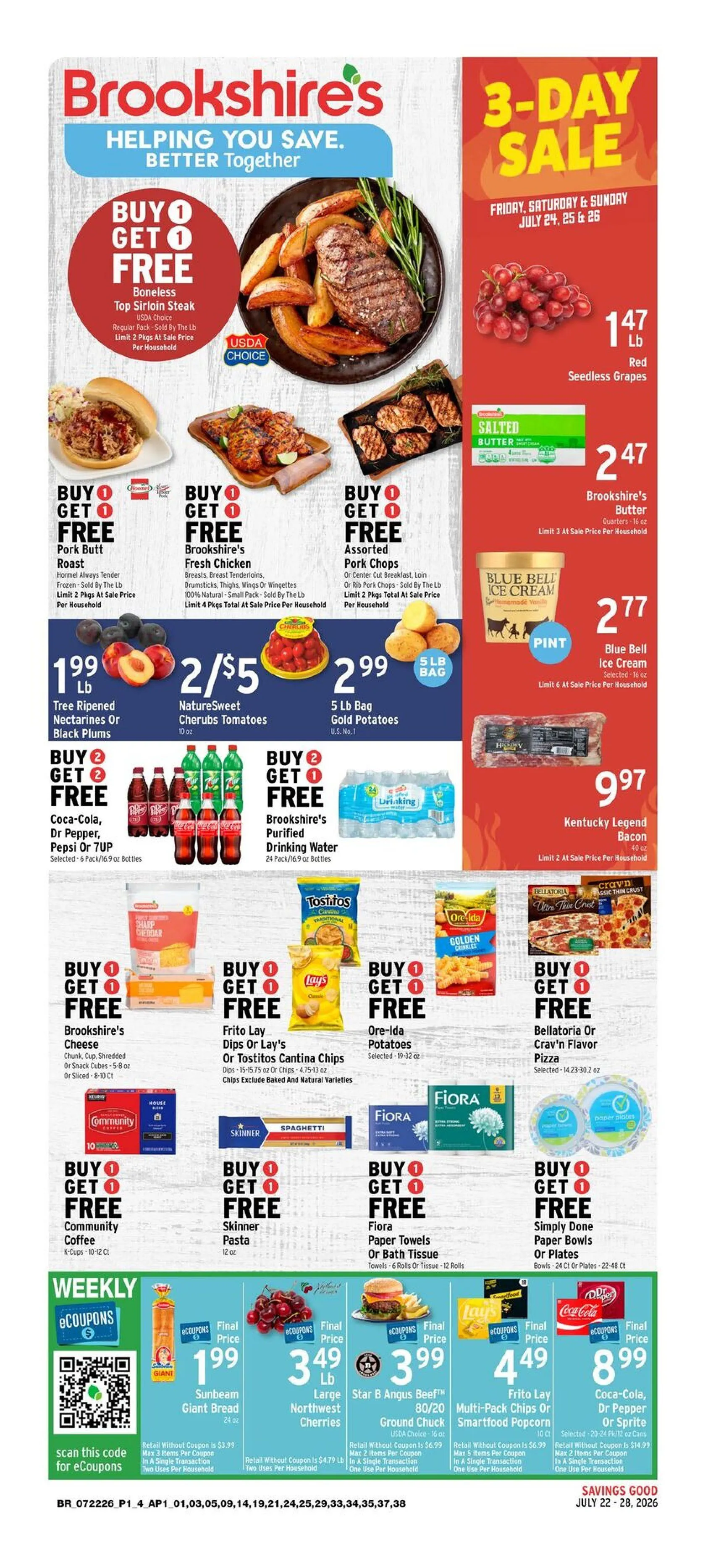 Weekly ad Brookshires Sales from July 22 to July 28 2026 - Page
