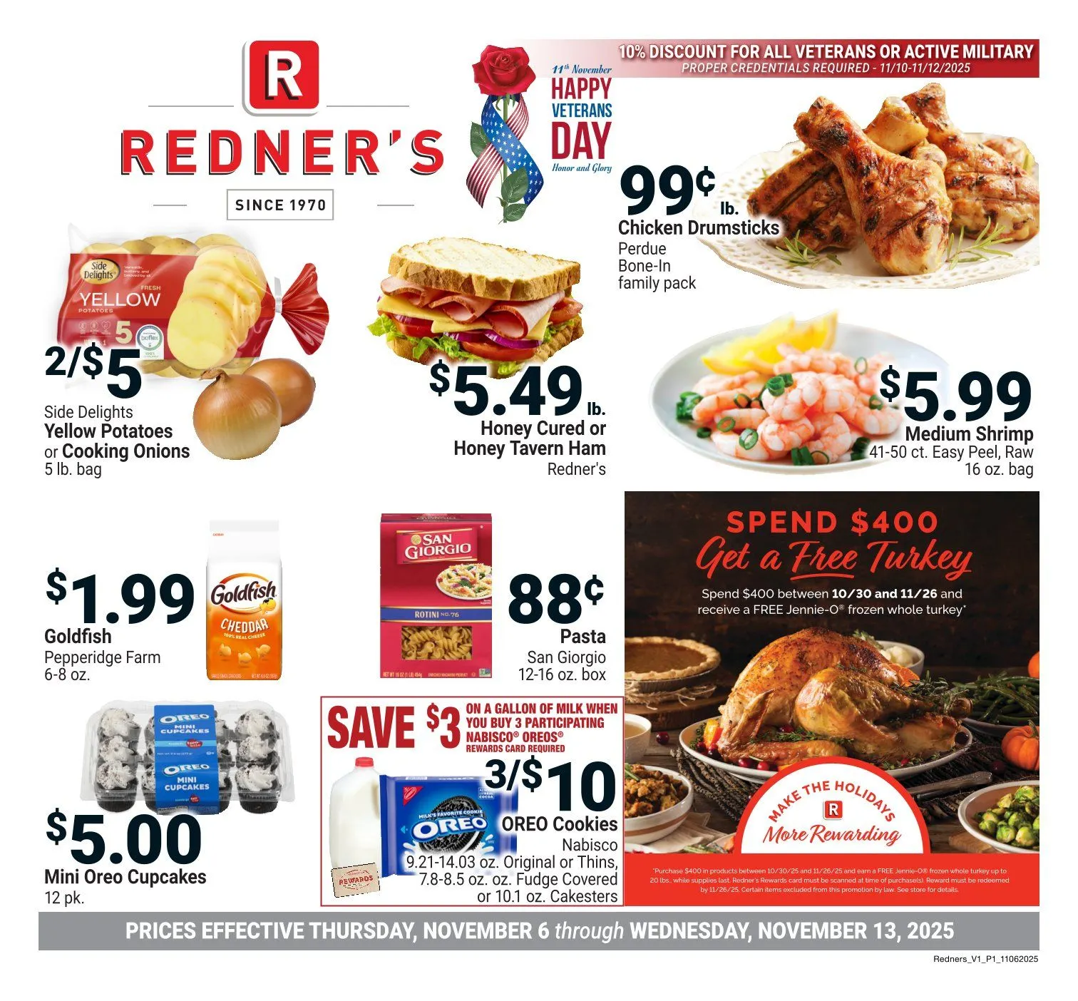 Weekly ad Redner s Markets Sales from November 6 to November 13 2025 - Page 1