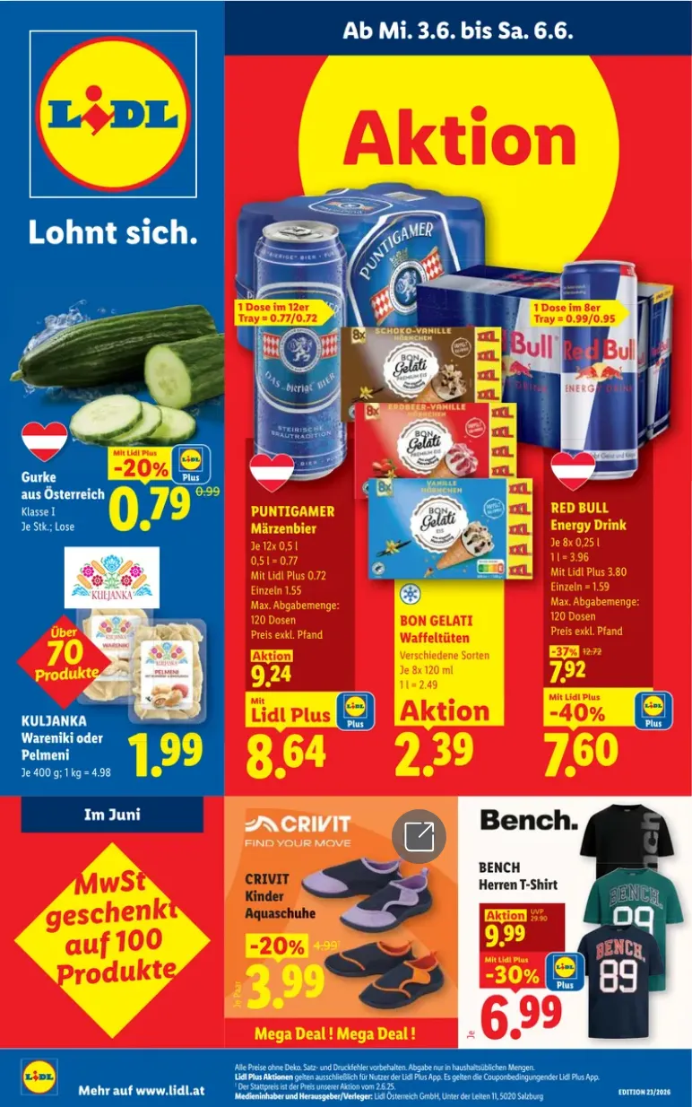 Lidl von 3. Juni bis 6. Juni 2026 - Flugblätt seite 1