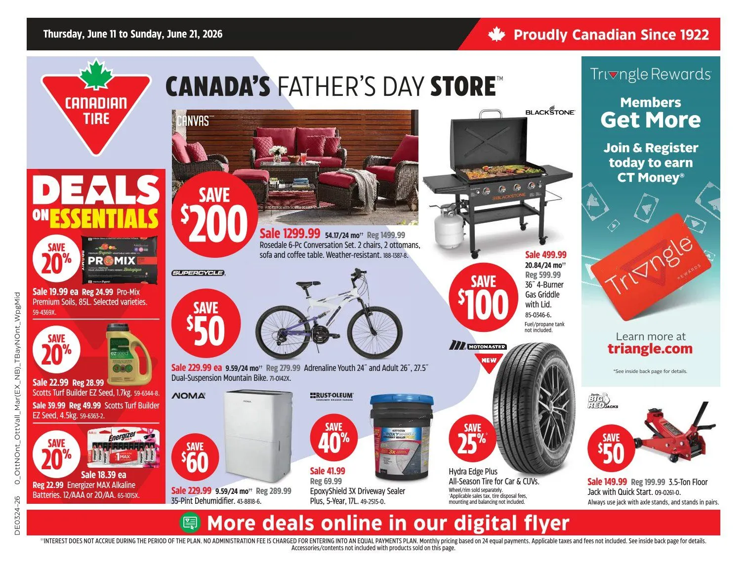 Canadian Tire Sales from June 11 to June 21 2026 - flyer page 1