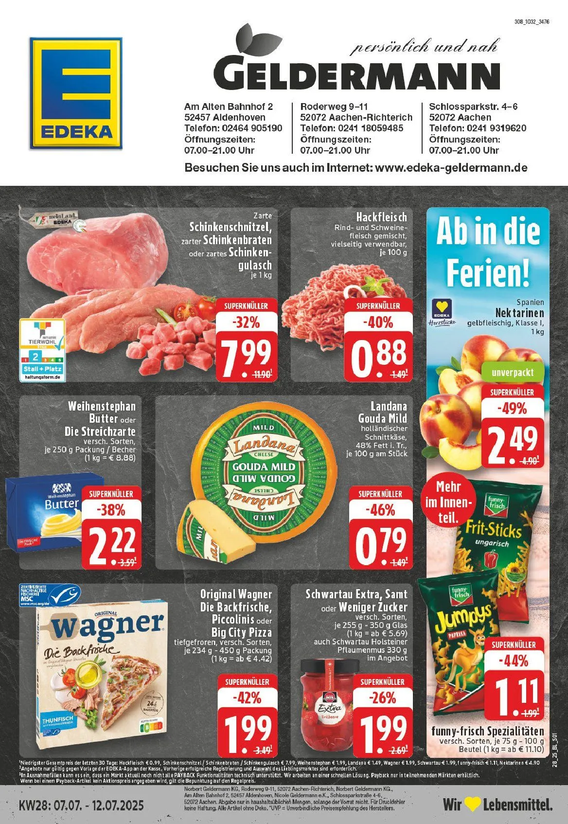 Edeka Angebote von 7. Juli bis 12. Juli 2025 - Prospekt seite 1