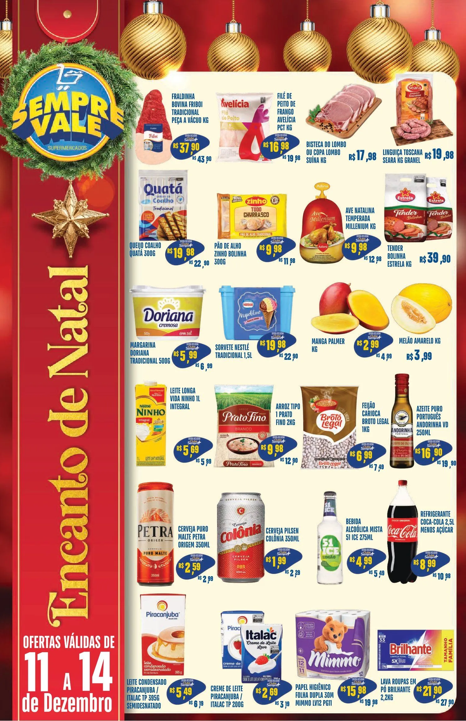 Encarte de Sempre Vale Supermercados Ofertas 11 de dezembro até 14 de dezembro 2025 - Pagina 