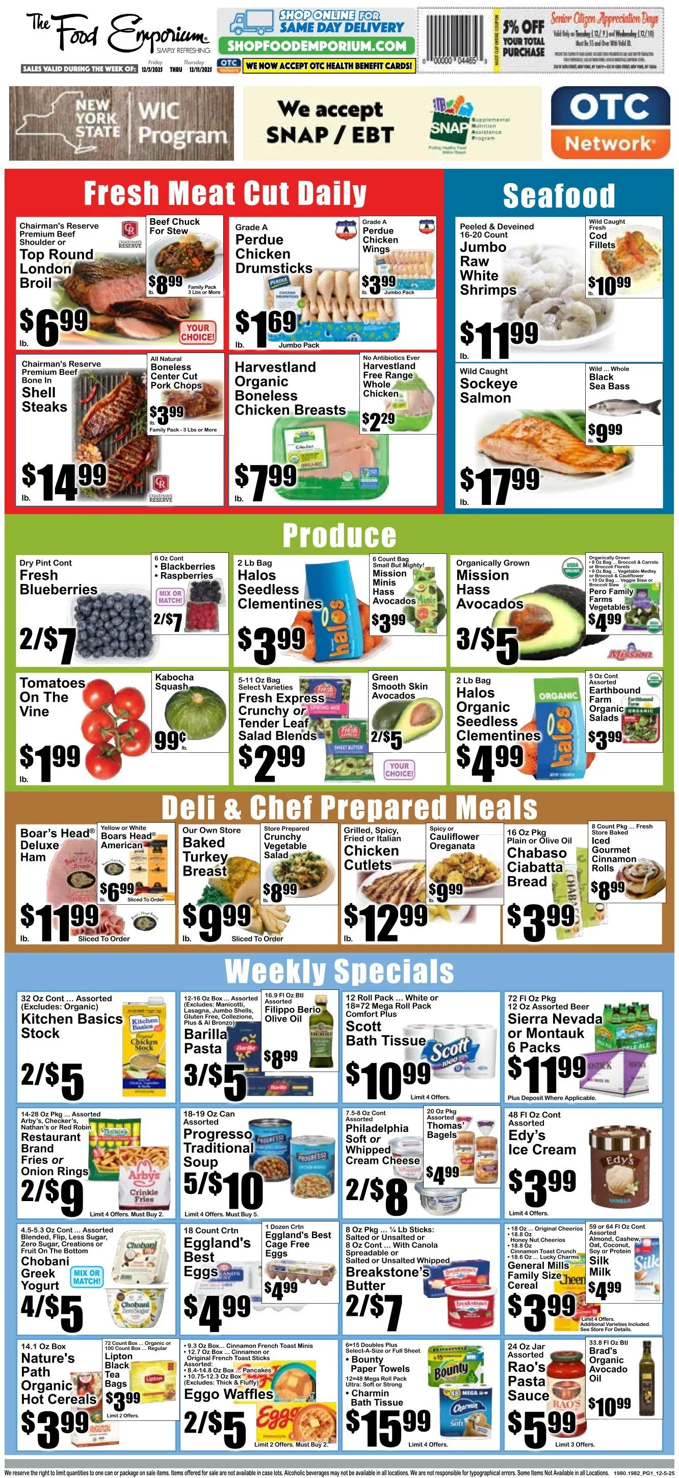 Weekly ad The Food Emporium from December 5 to December 11 2025 - Page 1