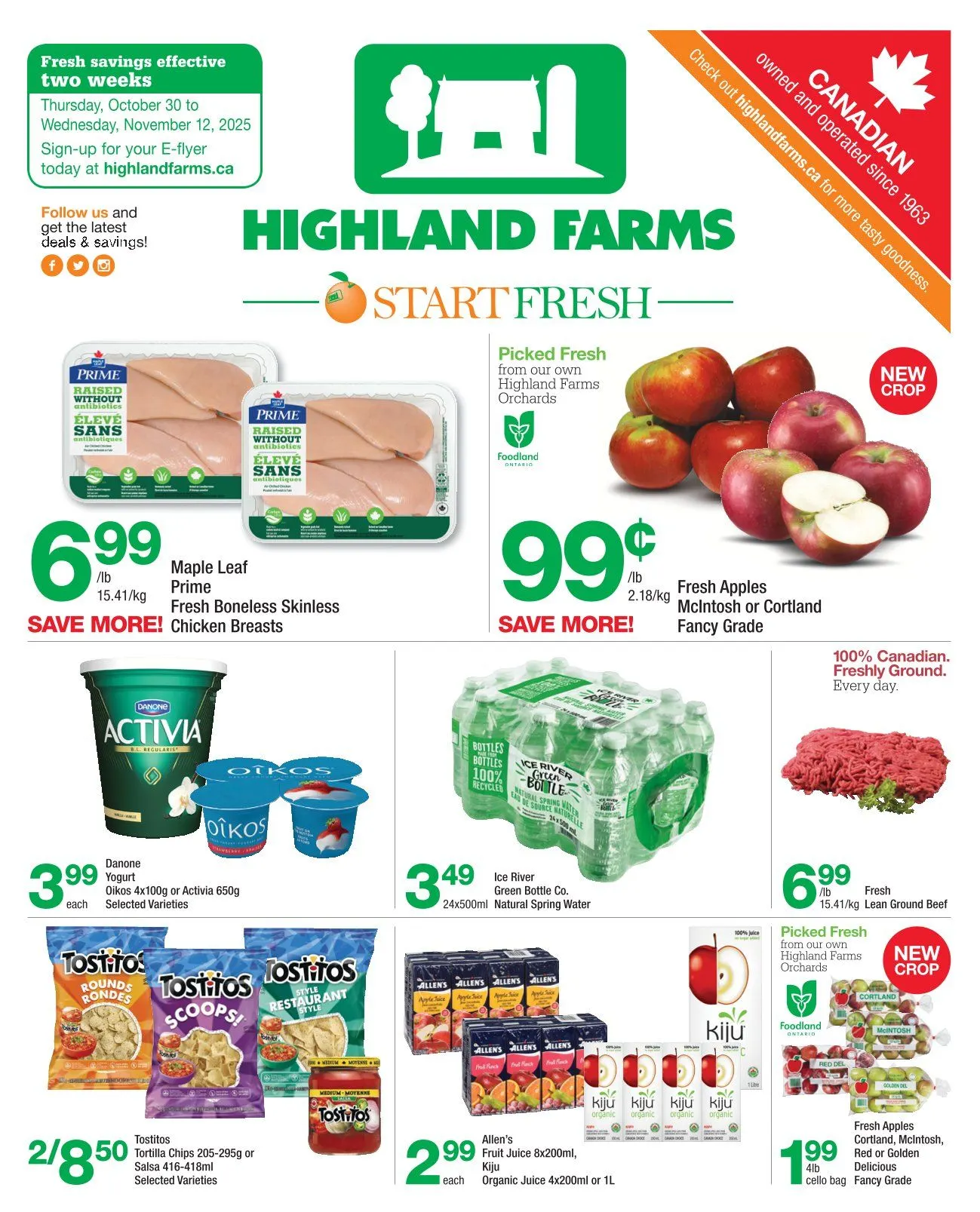 Highland Farms Sales from October 30 to November 12 2025 - flyer page 1