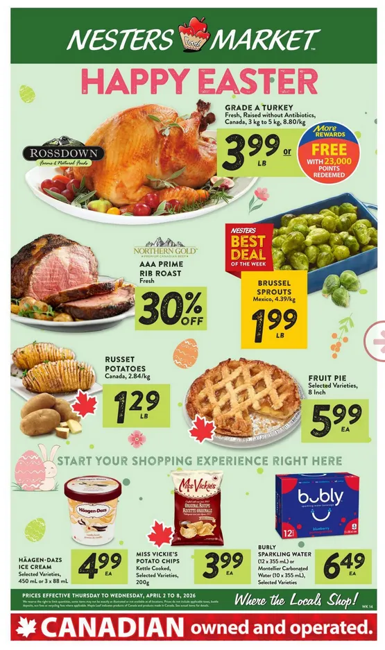 Nesters Market  from April 2 to April 8 2026 - flyer page 1