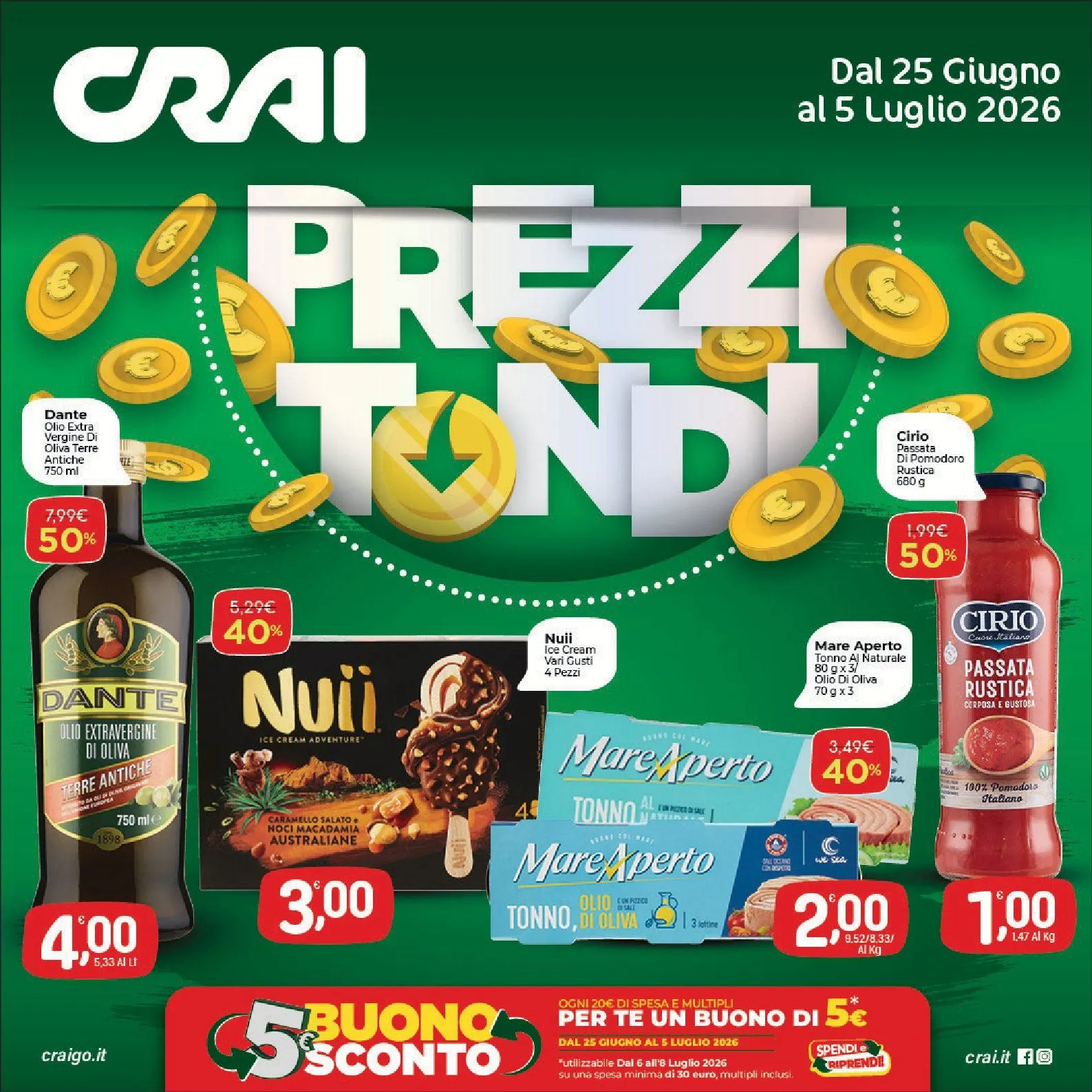 Crai Volantino da 25 giugno a 5 luglio di 2026 - Pagina del volantino 1