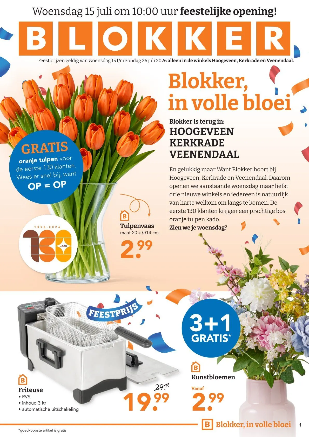 Blokker folders van 15 juli tot 26 juli 2026 - Folder pagina 1