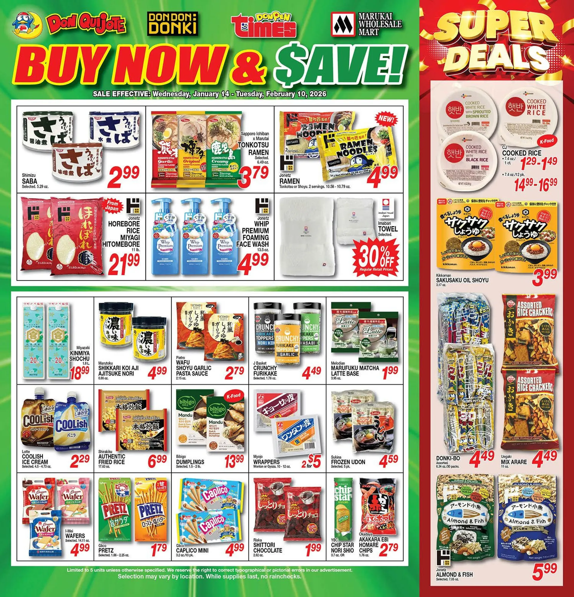 Weekly ad Don Quijote Hawaii Sales from January 14 to February 10 2026 - Page