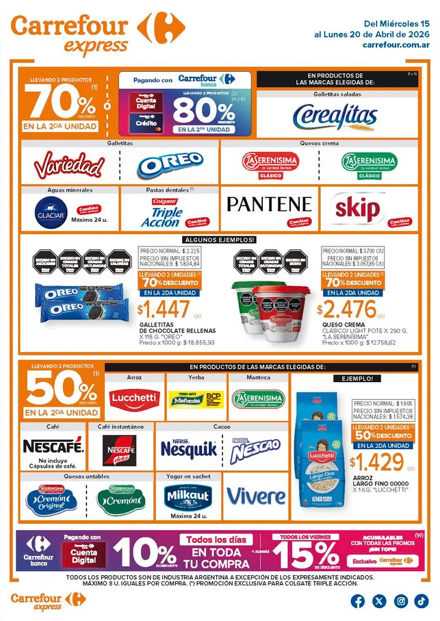 Ofertas de  Ofertas Carrefour Express  15 de abril al 21 de abril 2026 - Página  del catálogo