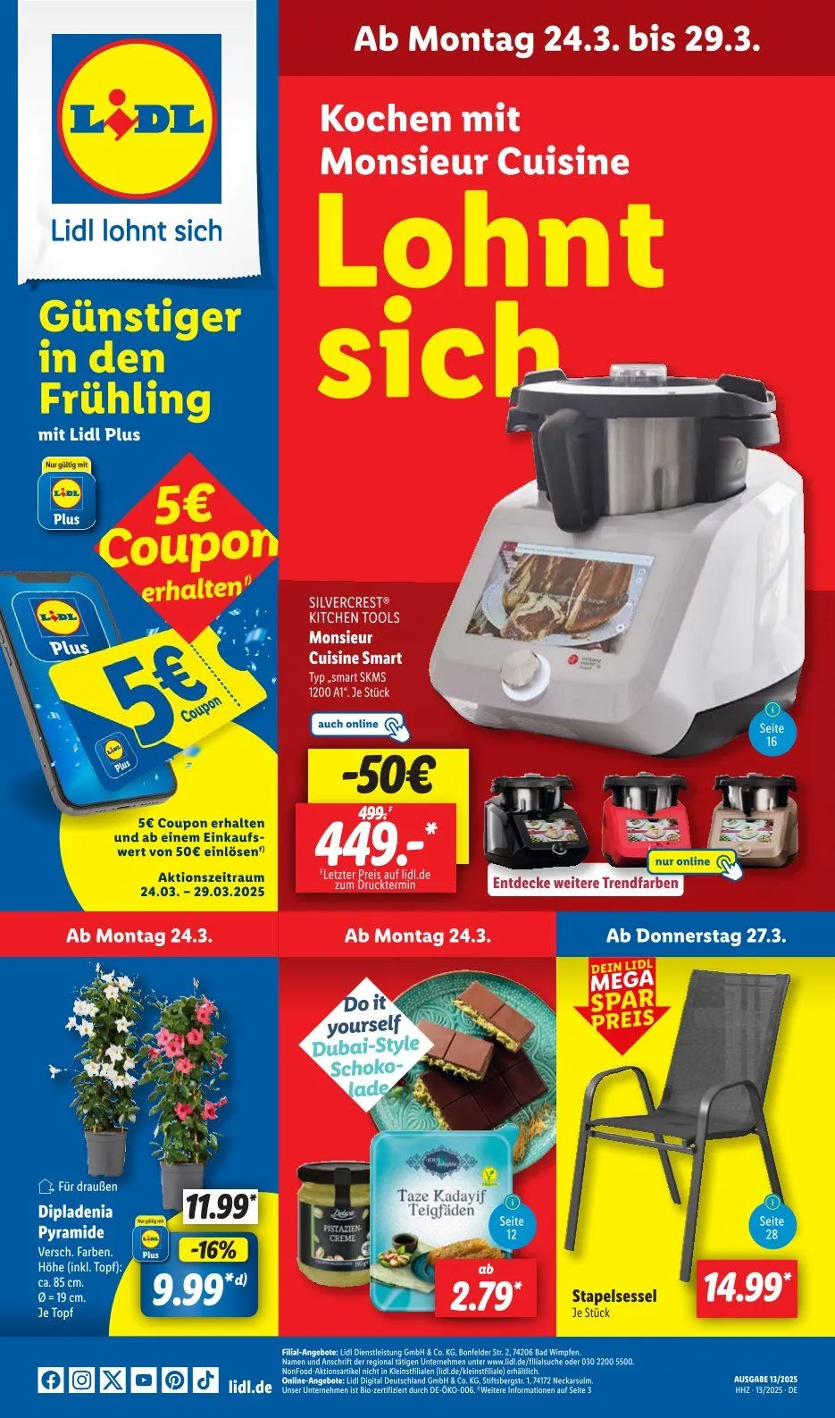 Lidl Prospekt von 24. März bis 29. März 2025 - Prospekt seite 1