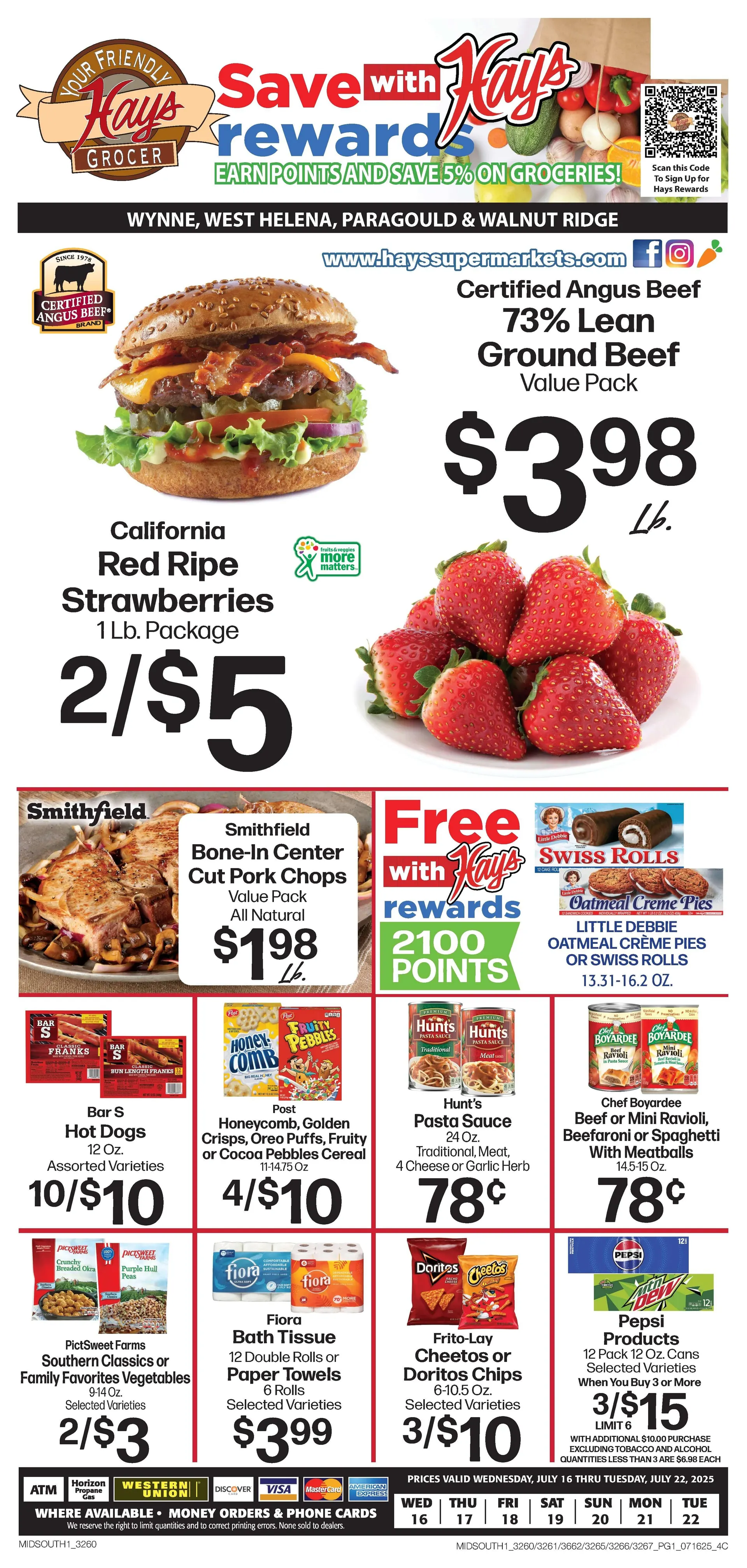 Weekly ad Hays Supermarket Sales from July 18 to July 22 2025 - Page 