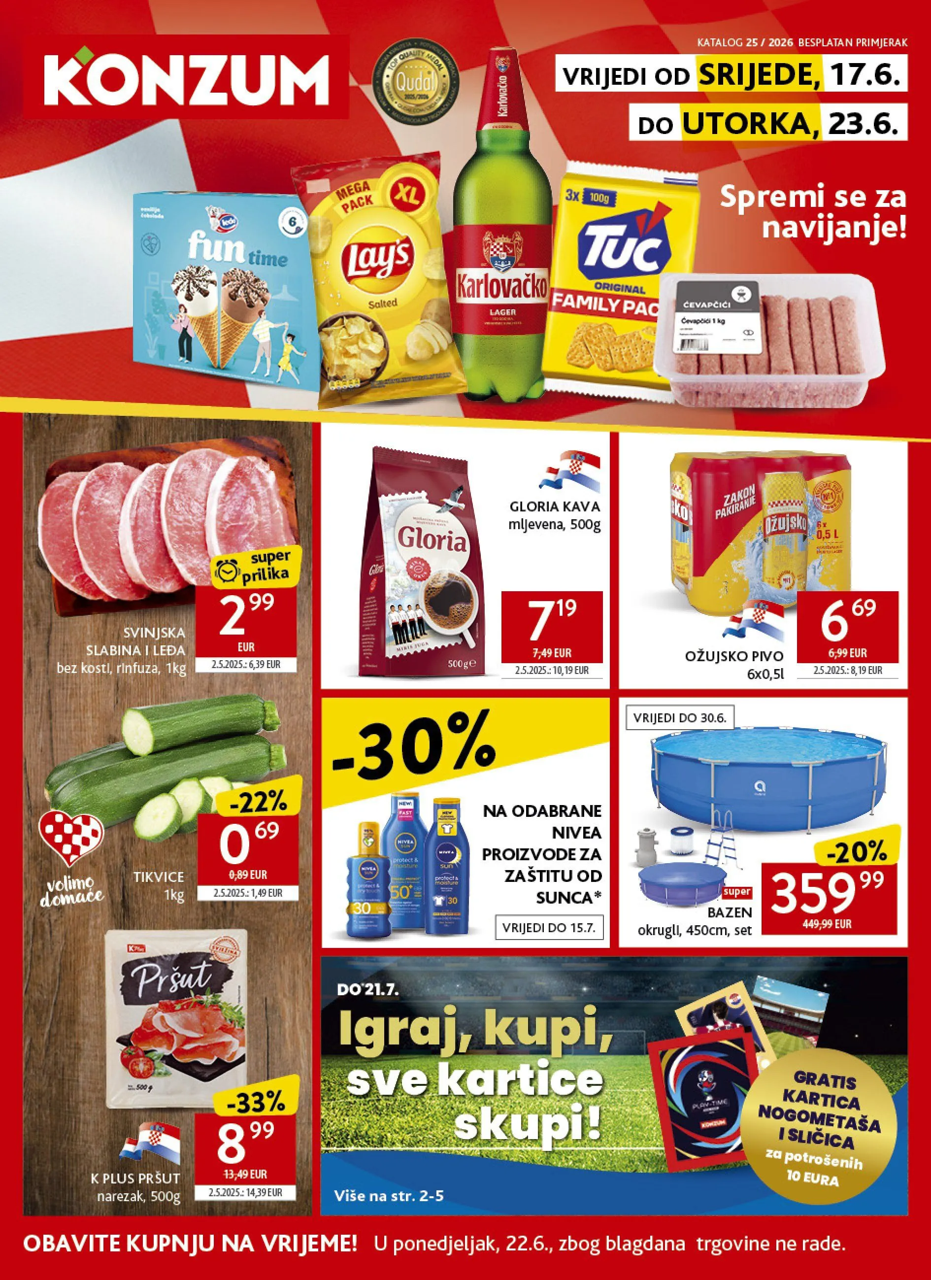 Katalog KONZUM od 17. lipnja do 23. lipnja 2026. - Pregled Stranica 1