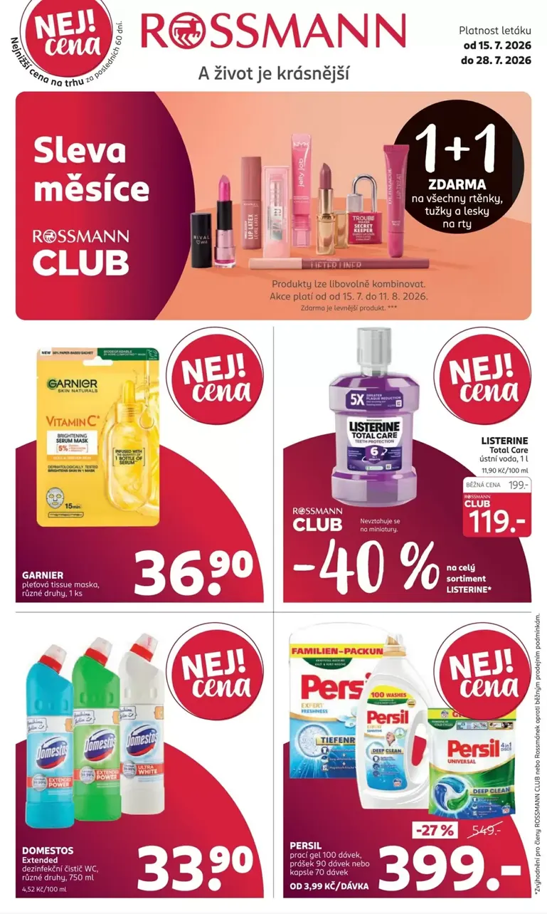 Rossmann - 15. července 28. července 2026
