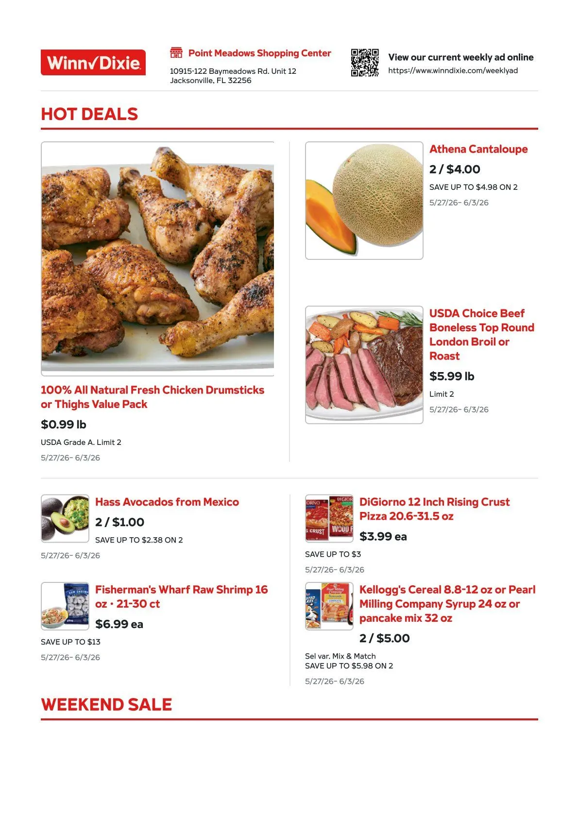 Weekly ad  Winn Dixie Sales from May 27 to June 2 2026 - Page 1
